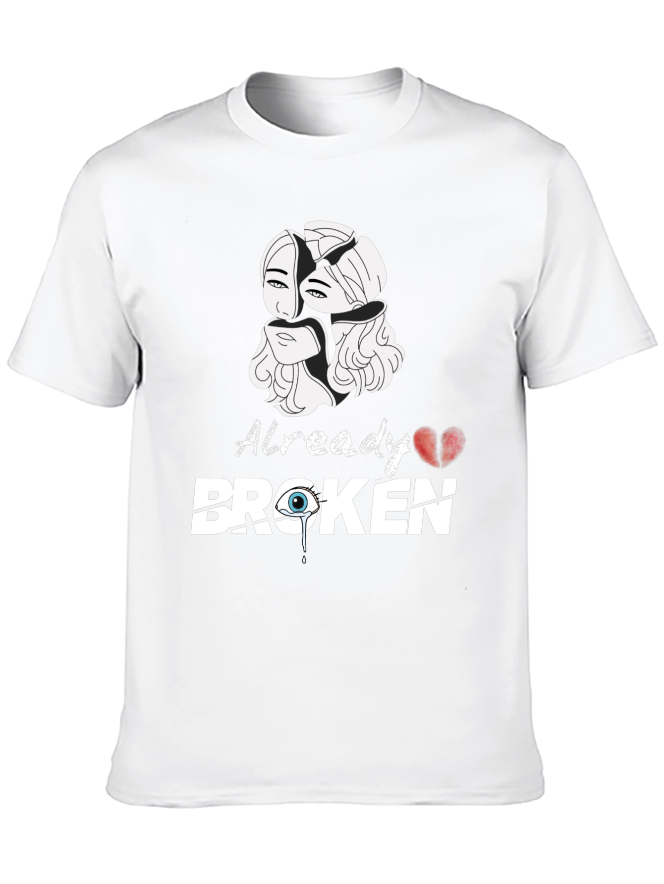 Black Already Broken Graphic Tee view 10
