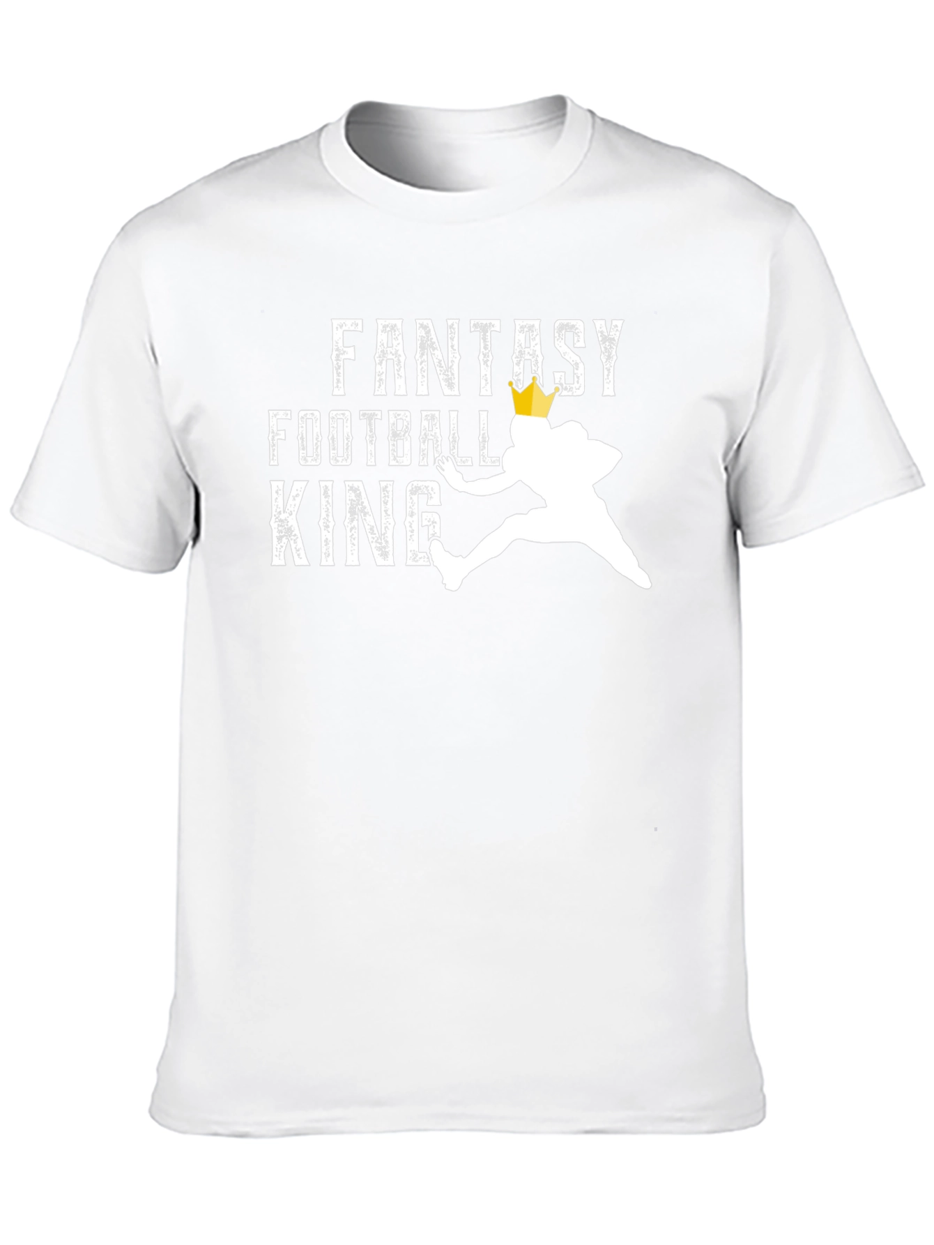 Black Fantasy Football King T-Shirt view 10