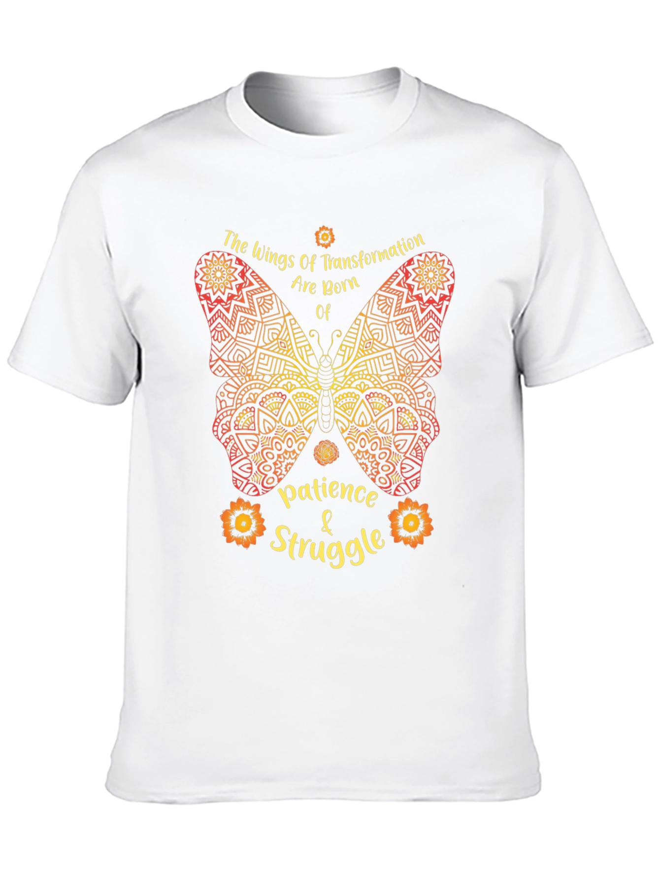 Black Butterfly Transformation T-Shirt - Patience & Struggle view 10