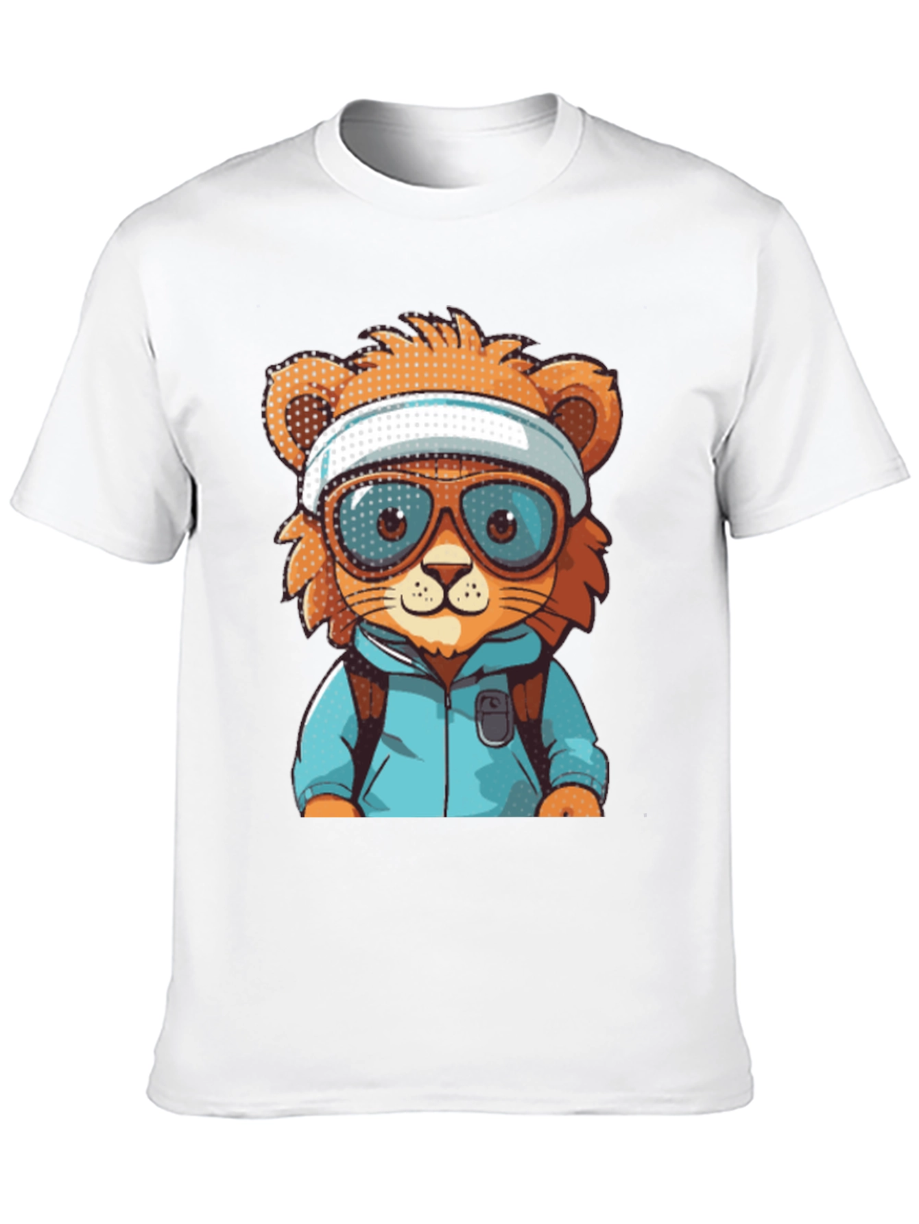 Black Cartoon Lion T-Shirt view 10