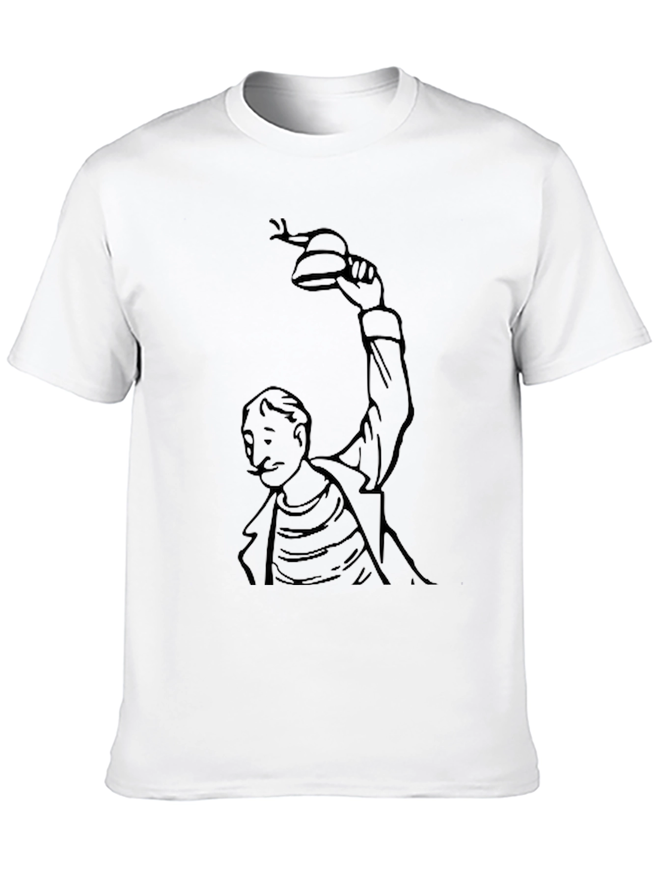 Black Cartoon Character Graphic T-Shirt view 10