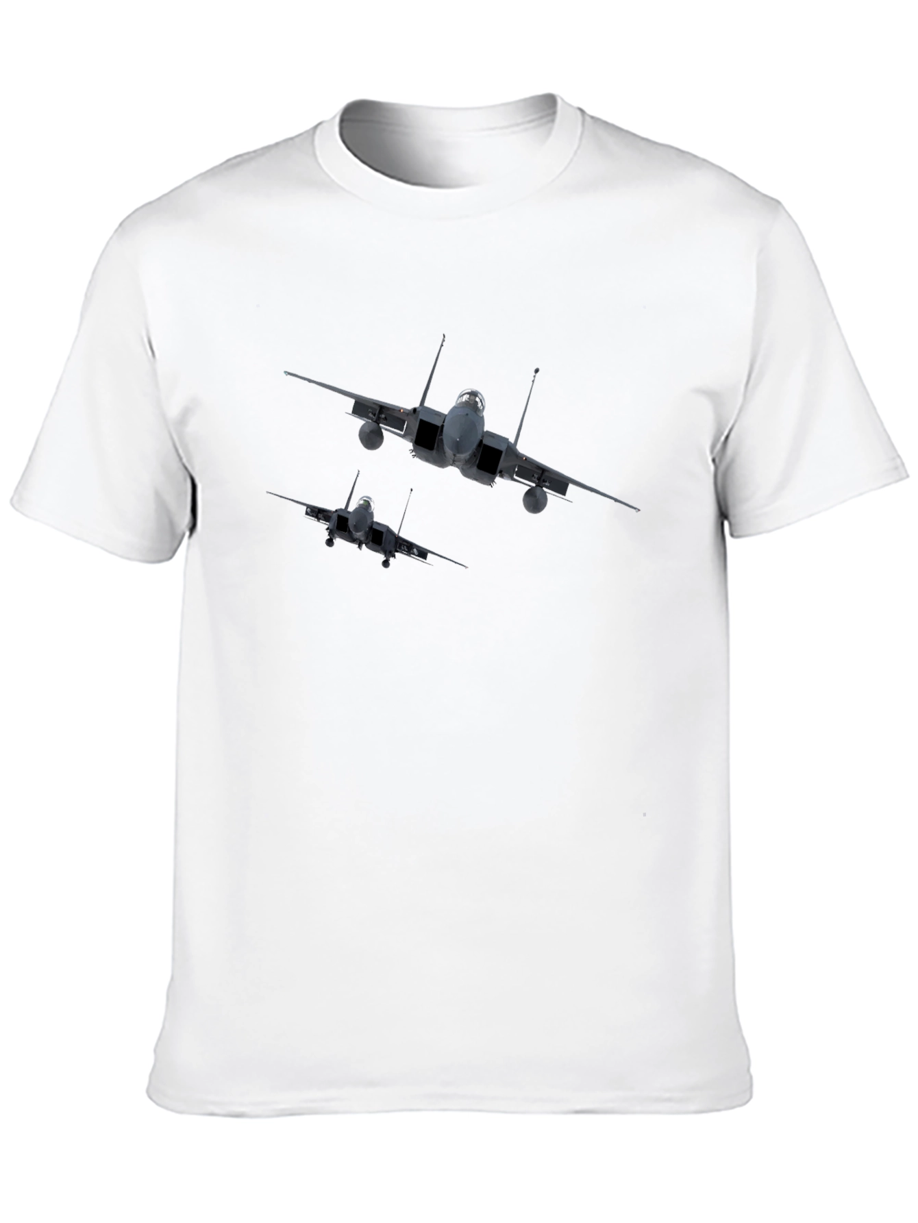Black Fighter Jet Graphic Tee - Black view 10