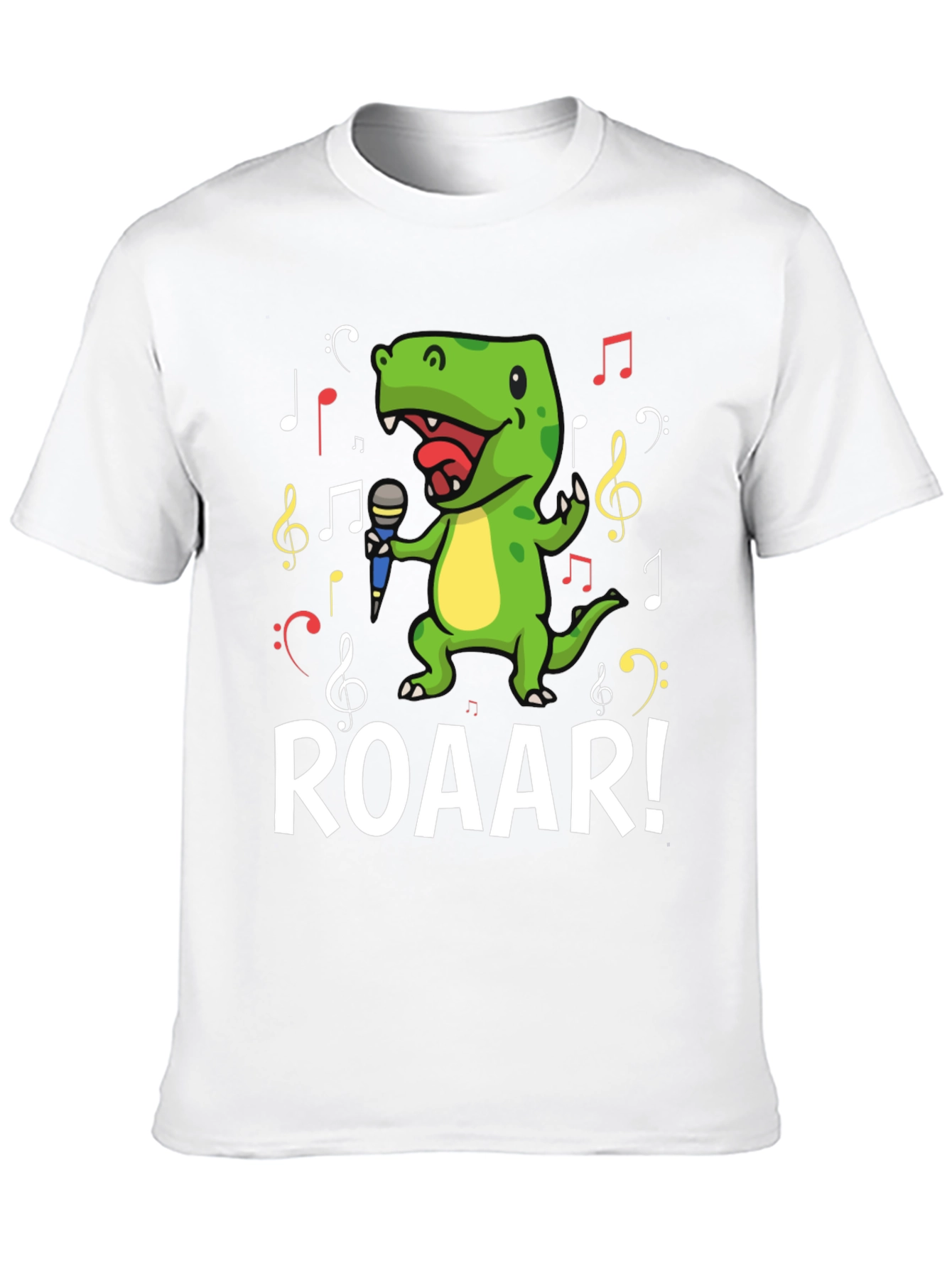 Black Dino Singer T-Shirt - Roar! view 10