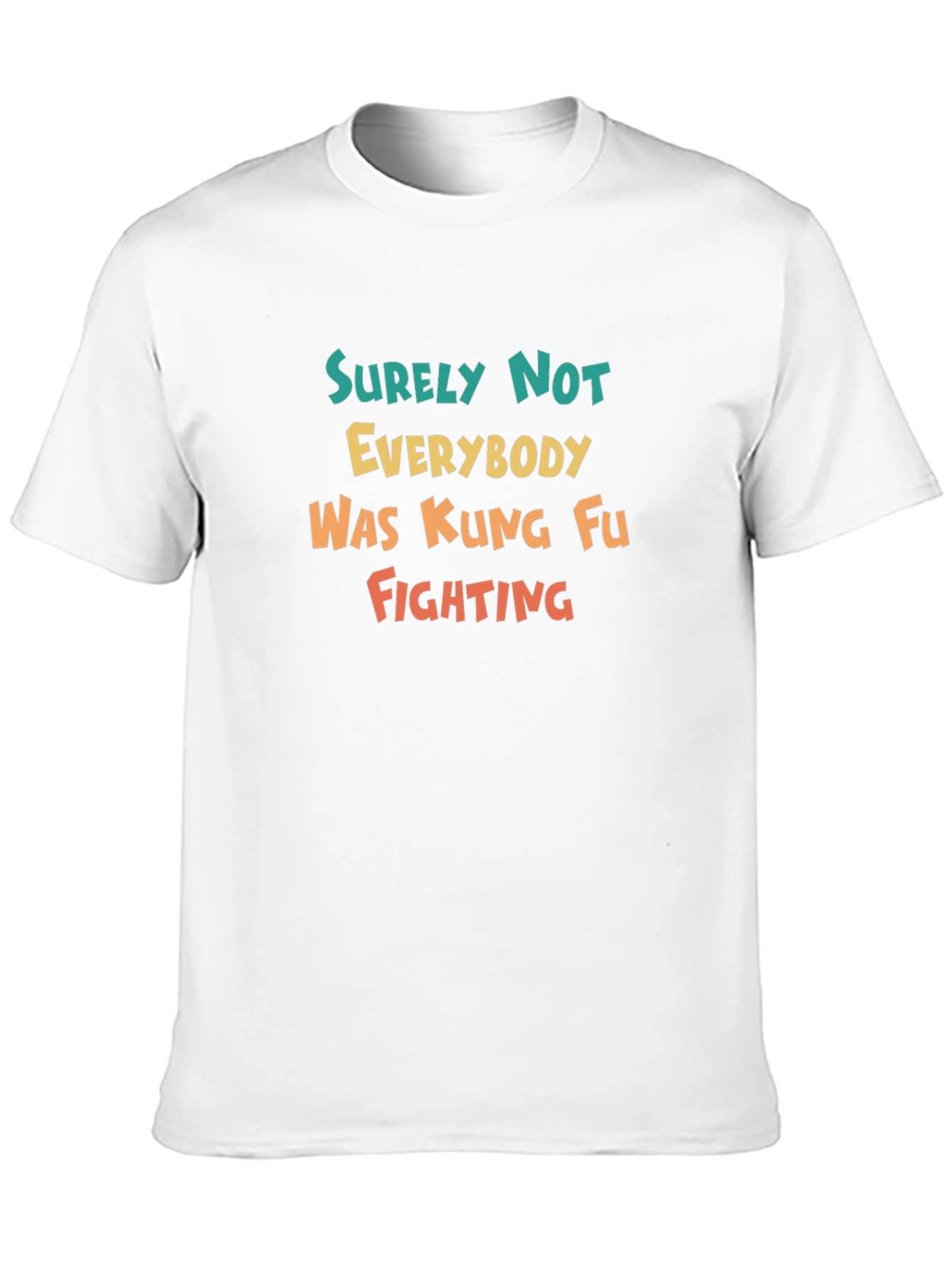 Black Surely Not Everybody Kung Fu Fighting Tee view 10