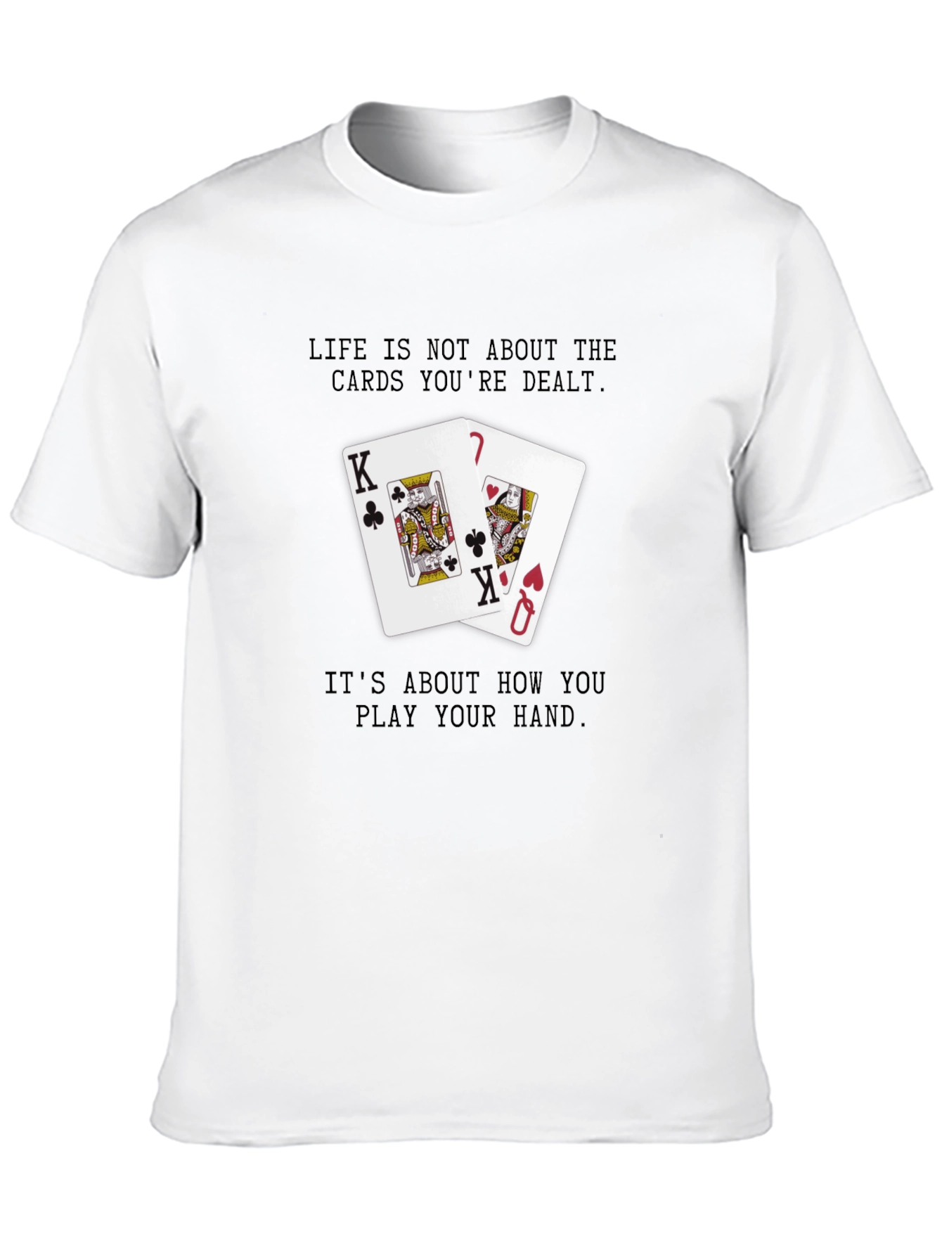 Black Life's a Hand T-Shirt - King & Queen Graphic Tee view 10