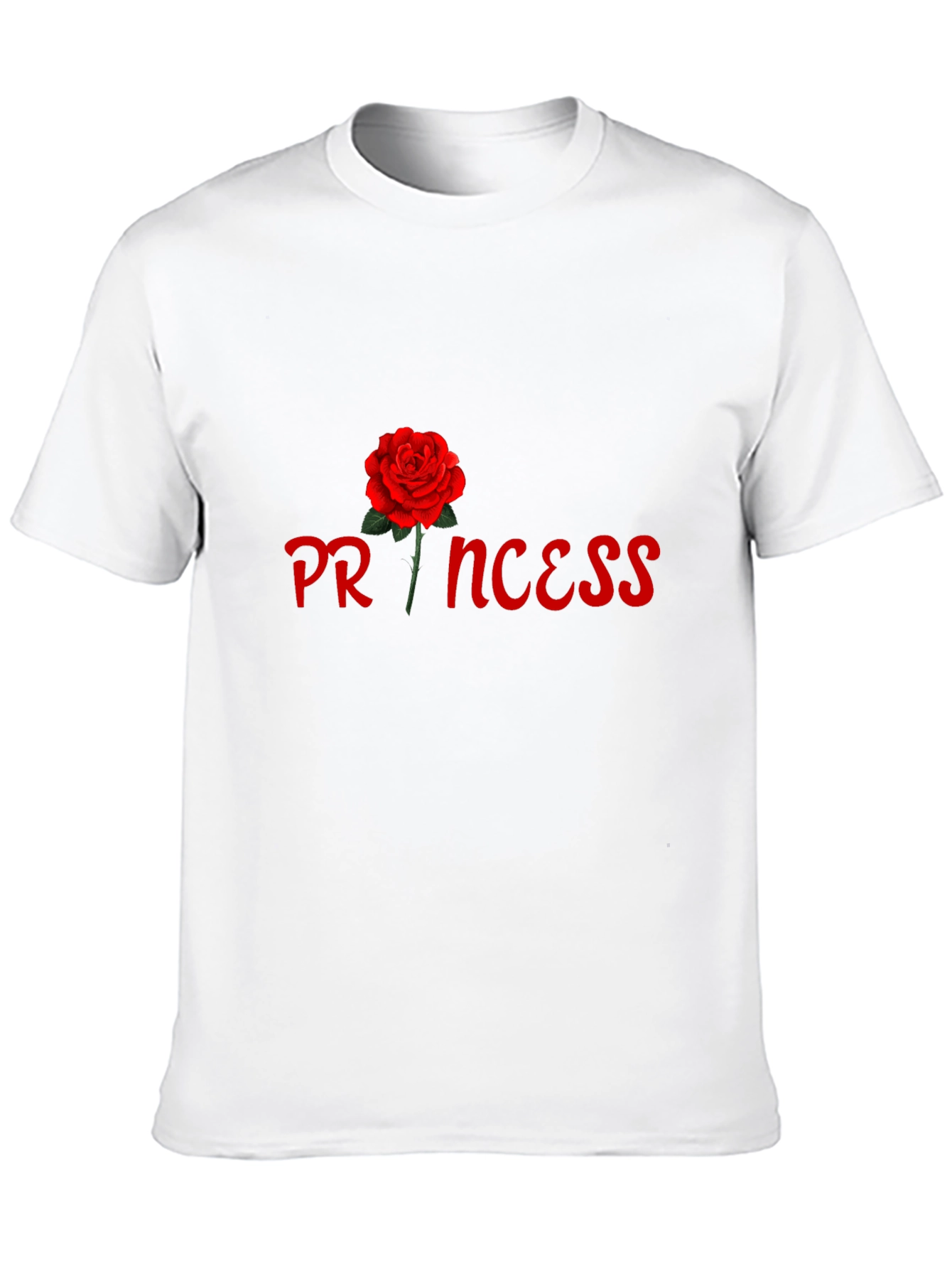 Black Princess Rose Graphic Tee - Stylish Black Cotton T-Shirt view 10