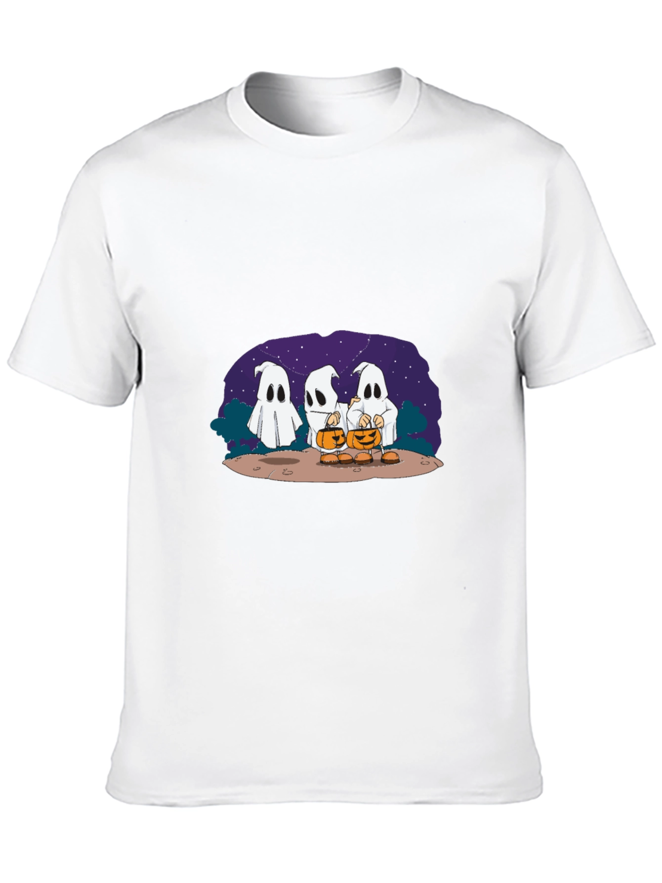 Black Halloween Ghost T-Shirt view 10