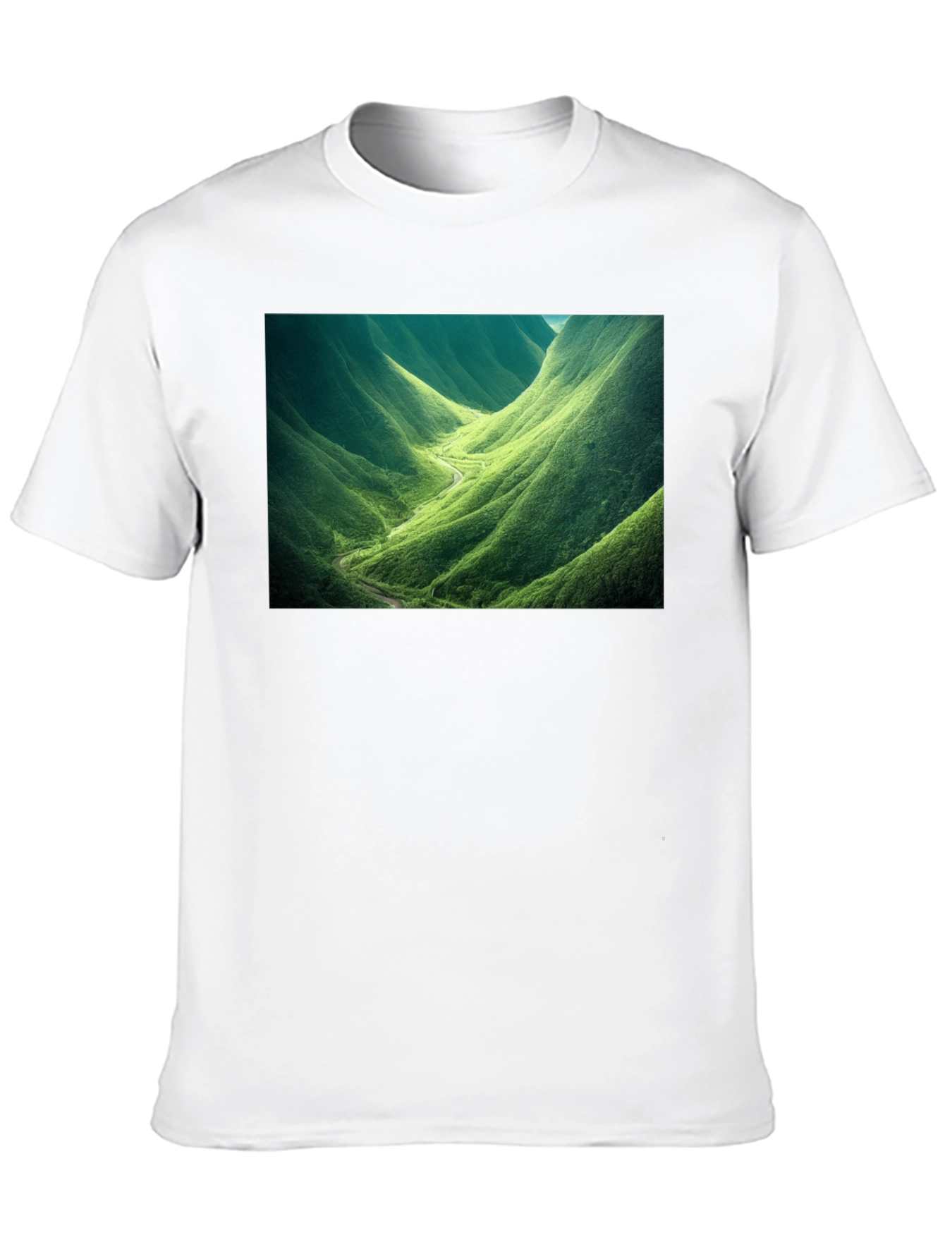 Black Nature Valley Graphic Tee - Black Cotton Comfort view 10