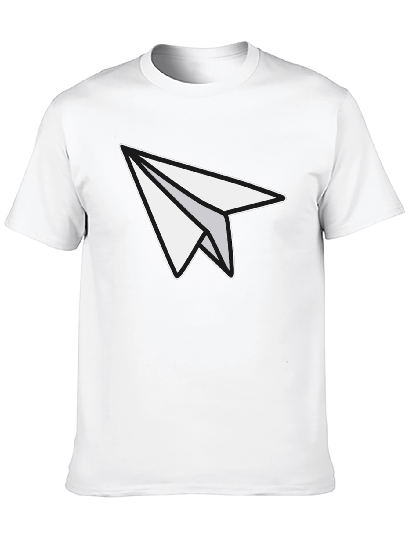 Black Paper Airplane Graphic Tee - Unisex Soft Cotton Blend view 10