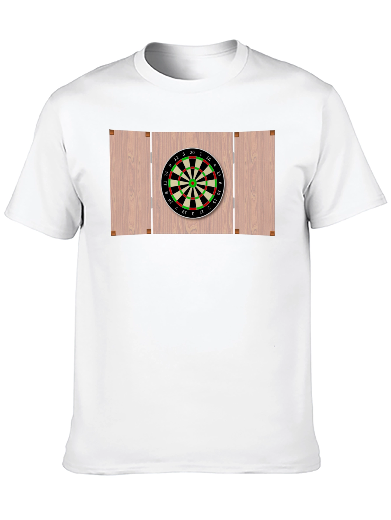 Darts Board Graphic Tee - Black Cotton Casual Wear - 10