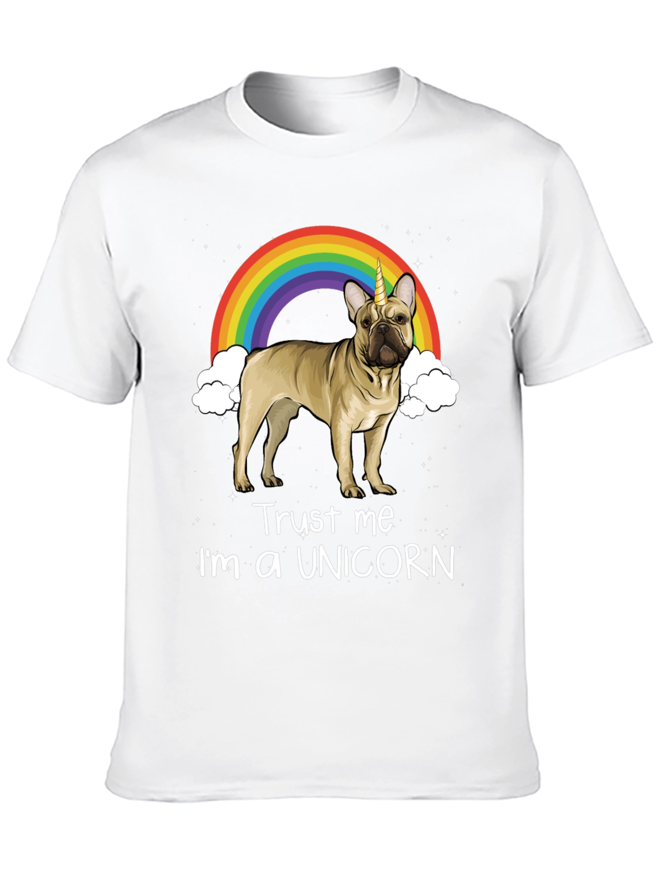 Black Unicorn French Bulldog Graphic Tee view 10