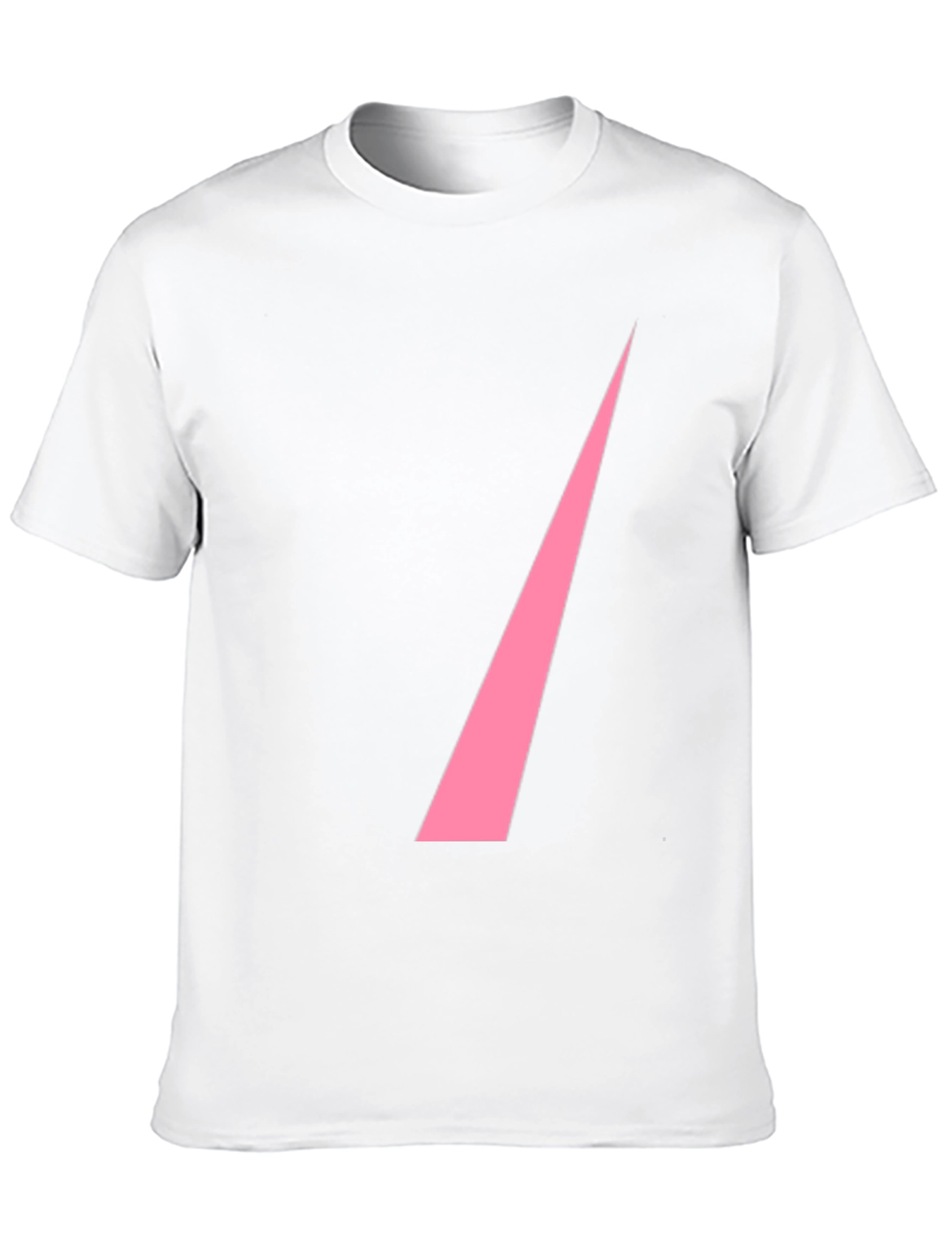 Black Modern Pink Slash Graphic Black T-Shirt view 10