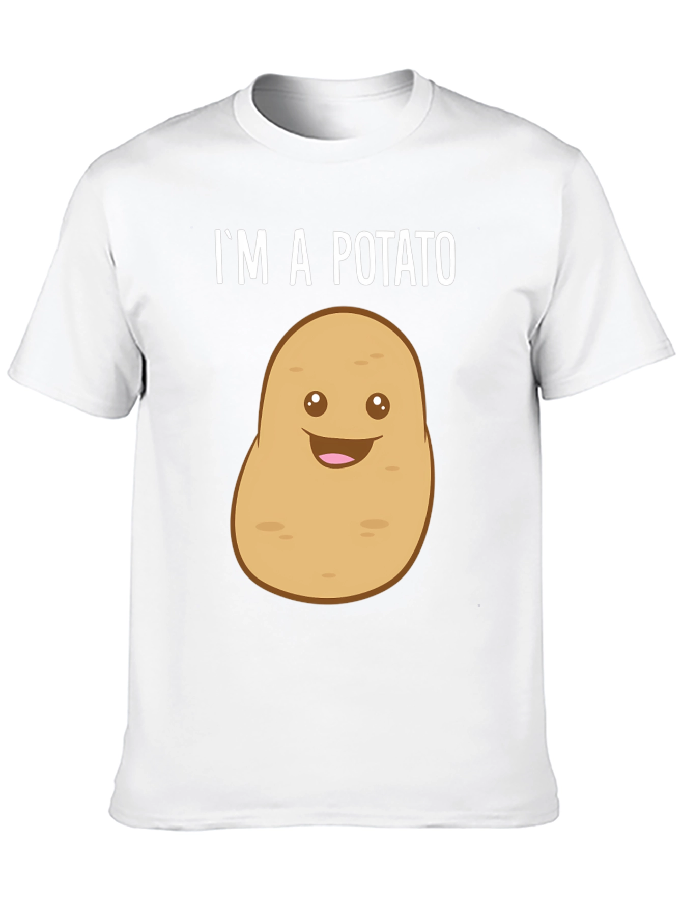 Black Funny Potato T-Shirt - "I'm A Potato" Graphic Tee view 10