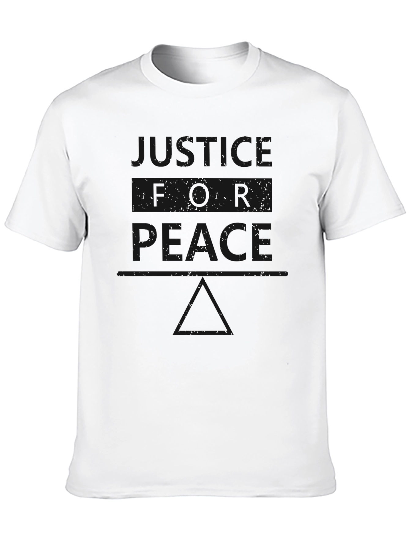 Black Justice for Peace Graphic T-Shirt - Black view 10