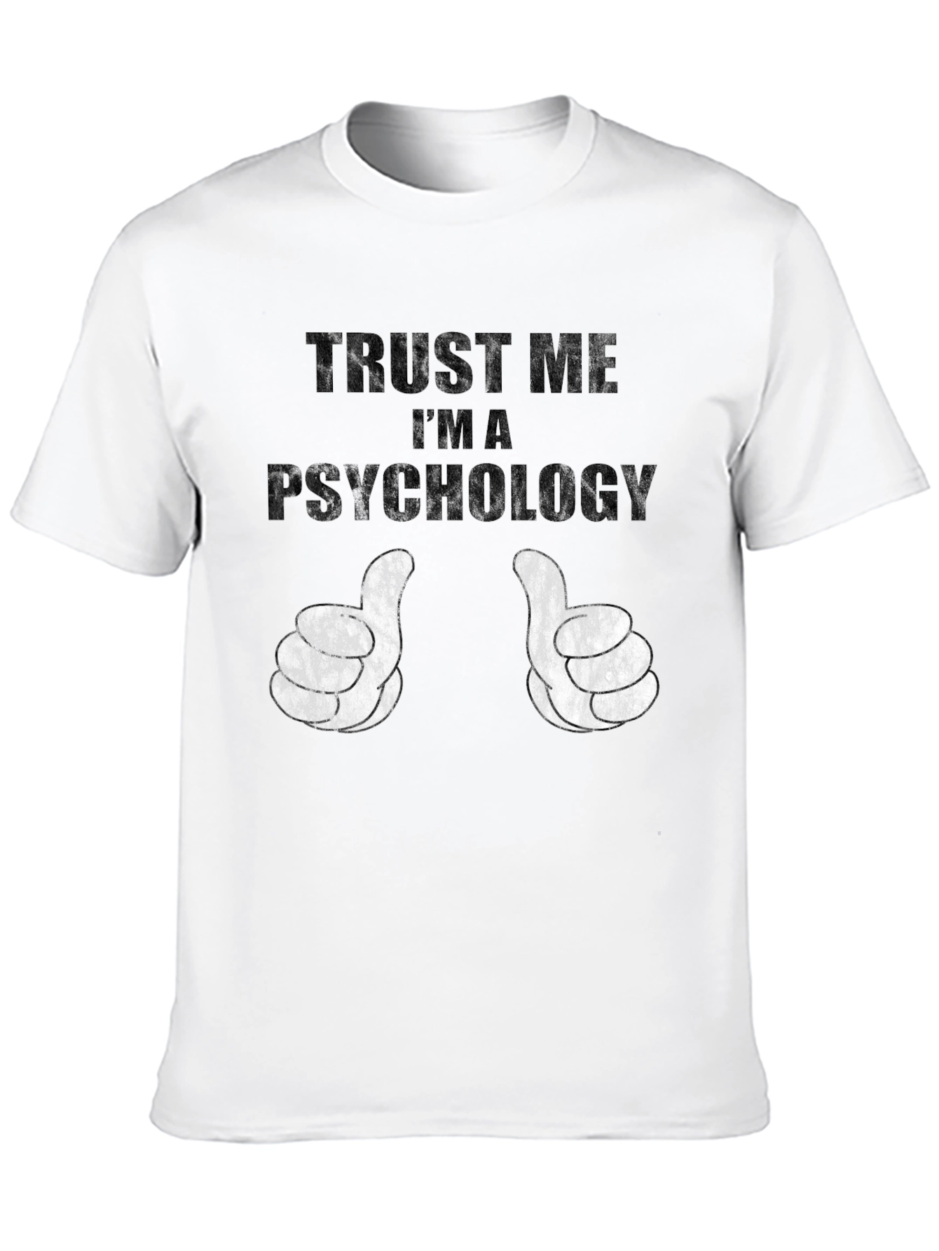 Black Trust Me I'm a Psychology T-Shirt view 10