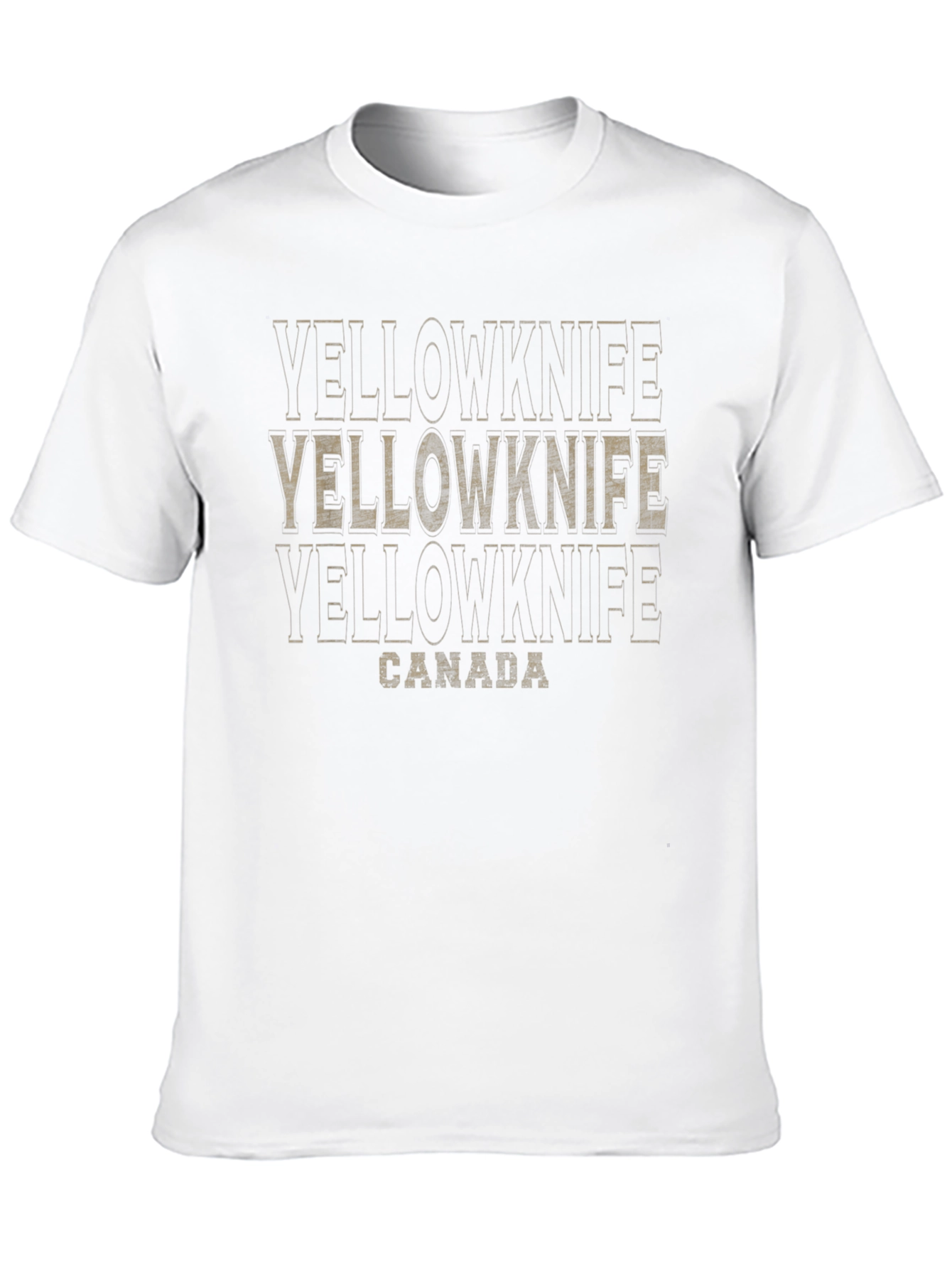 Black Yellowknife Canada Graphic T-Shirt view 10