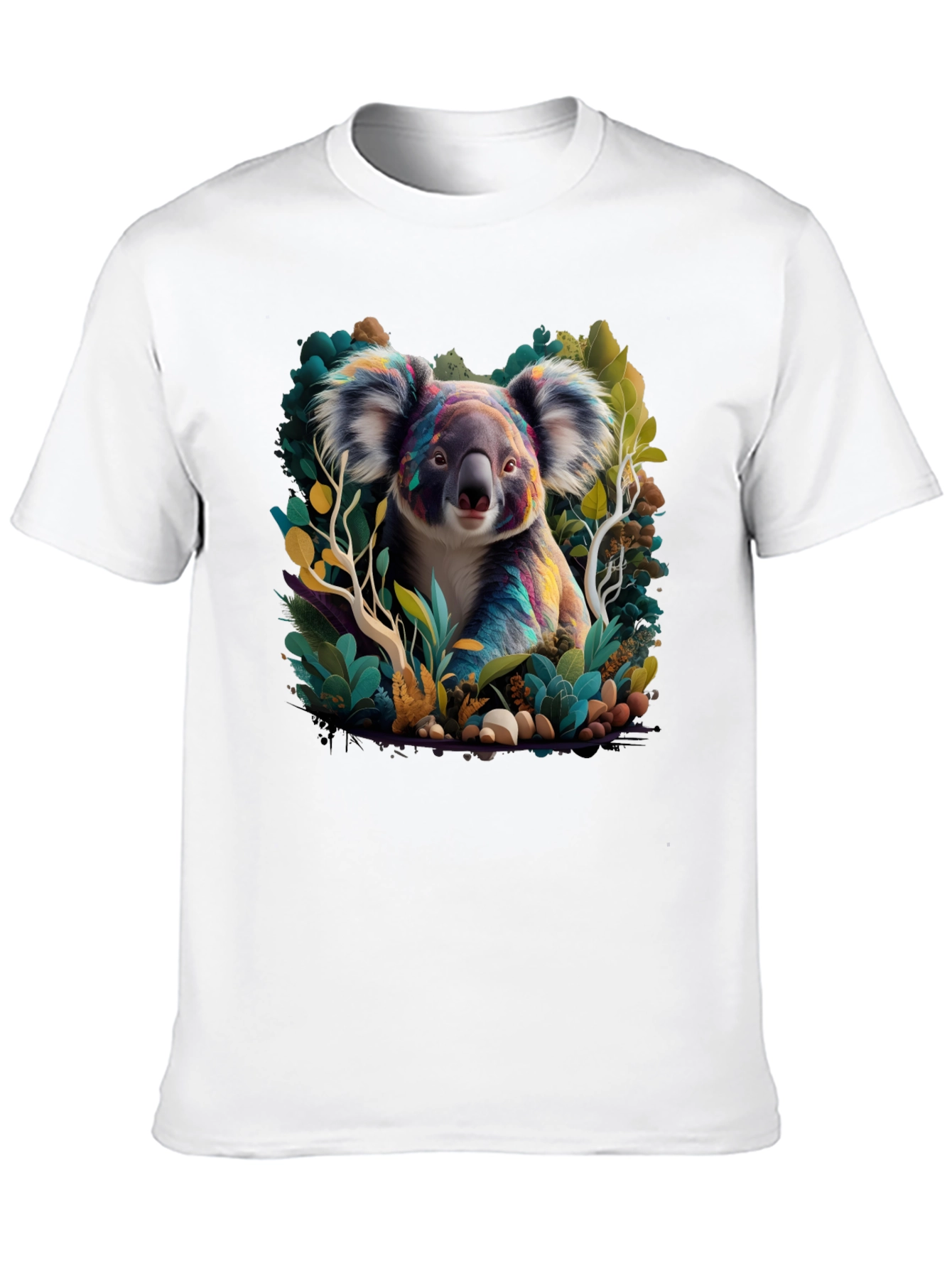 Black Koala Art Graphic Tee - Black view 10