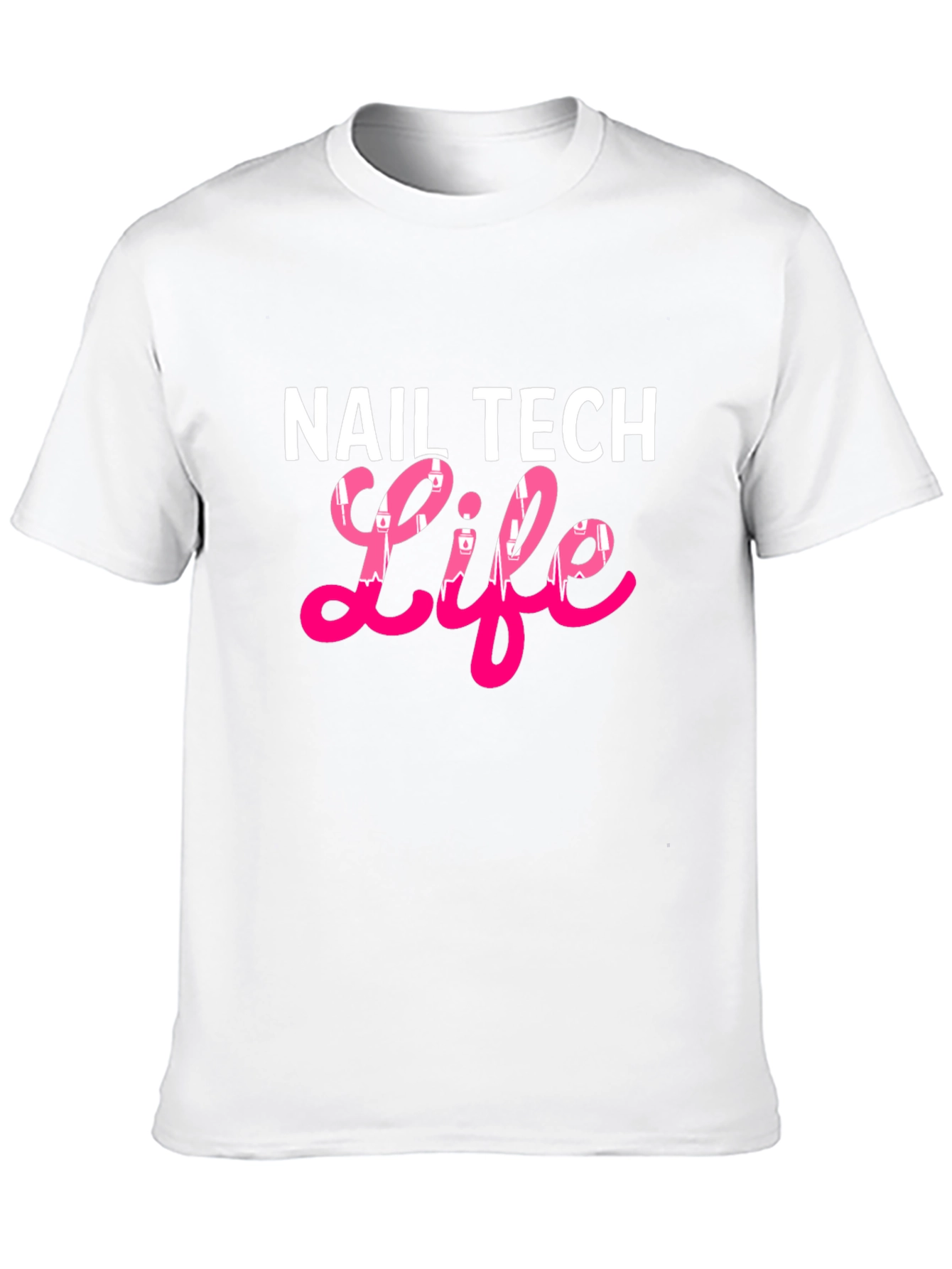 Black Nail Tech Life Black T-Shirt view 10
