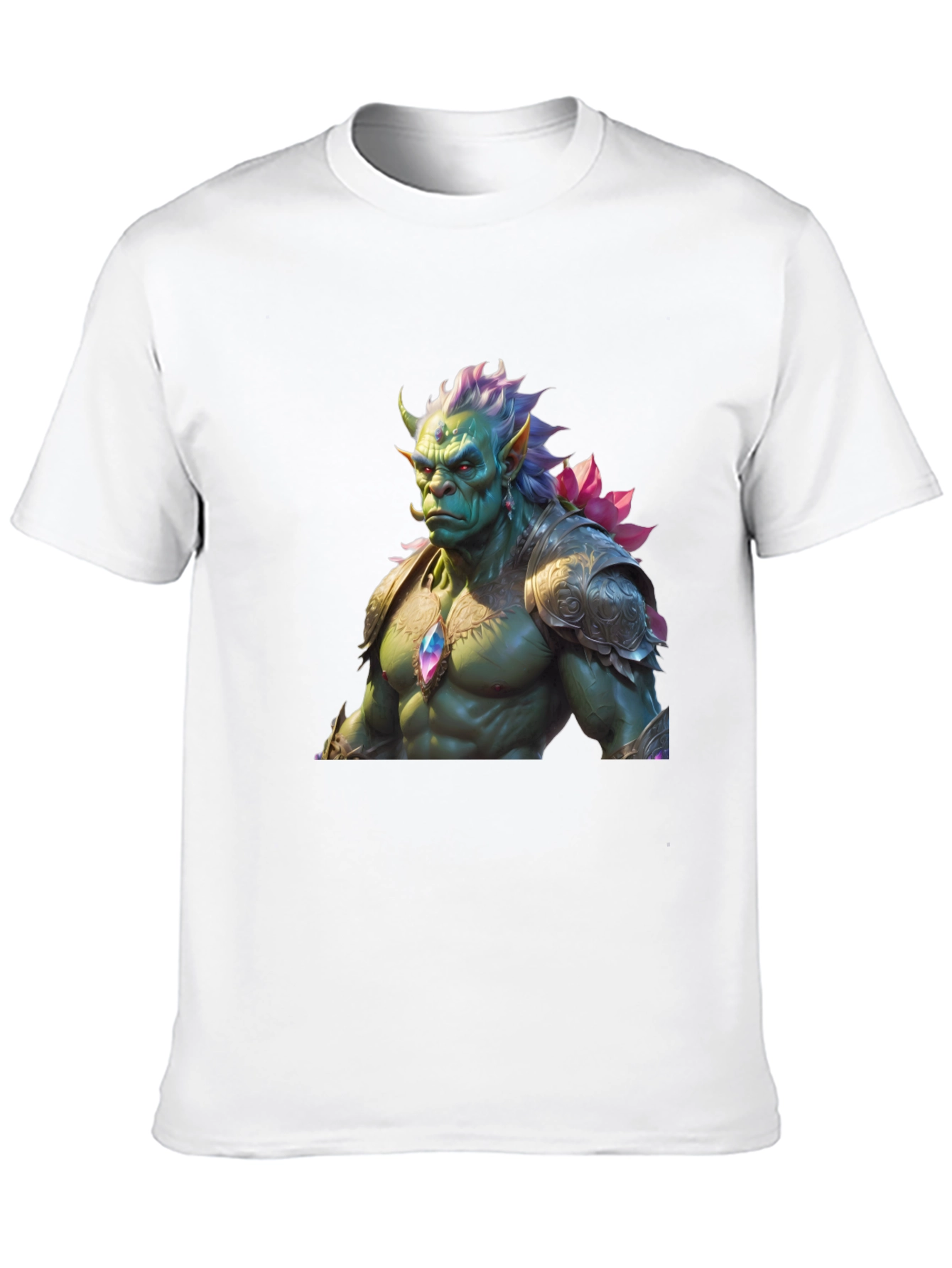 Black Fantasy Creature Graphic Tee - Unique Design view 10