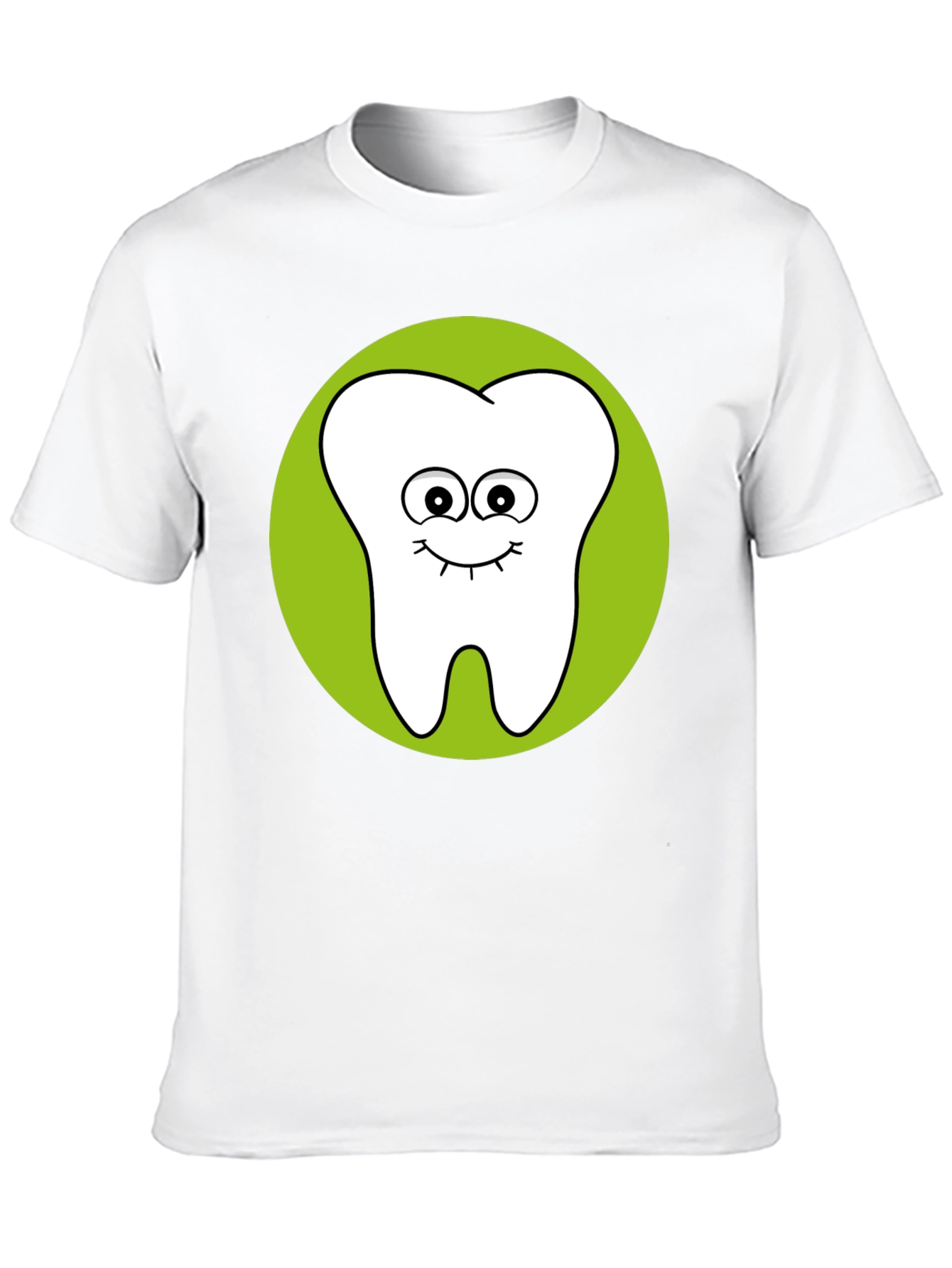Black Funny Tooth Graphic Tee - Black Cotton T-Shirt view 10