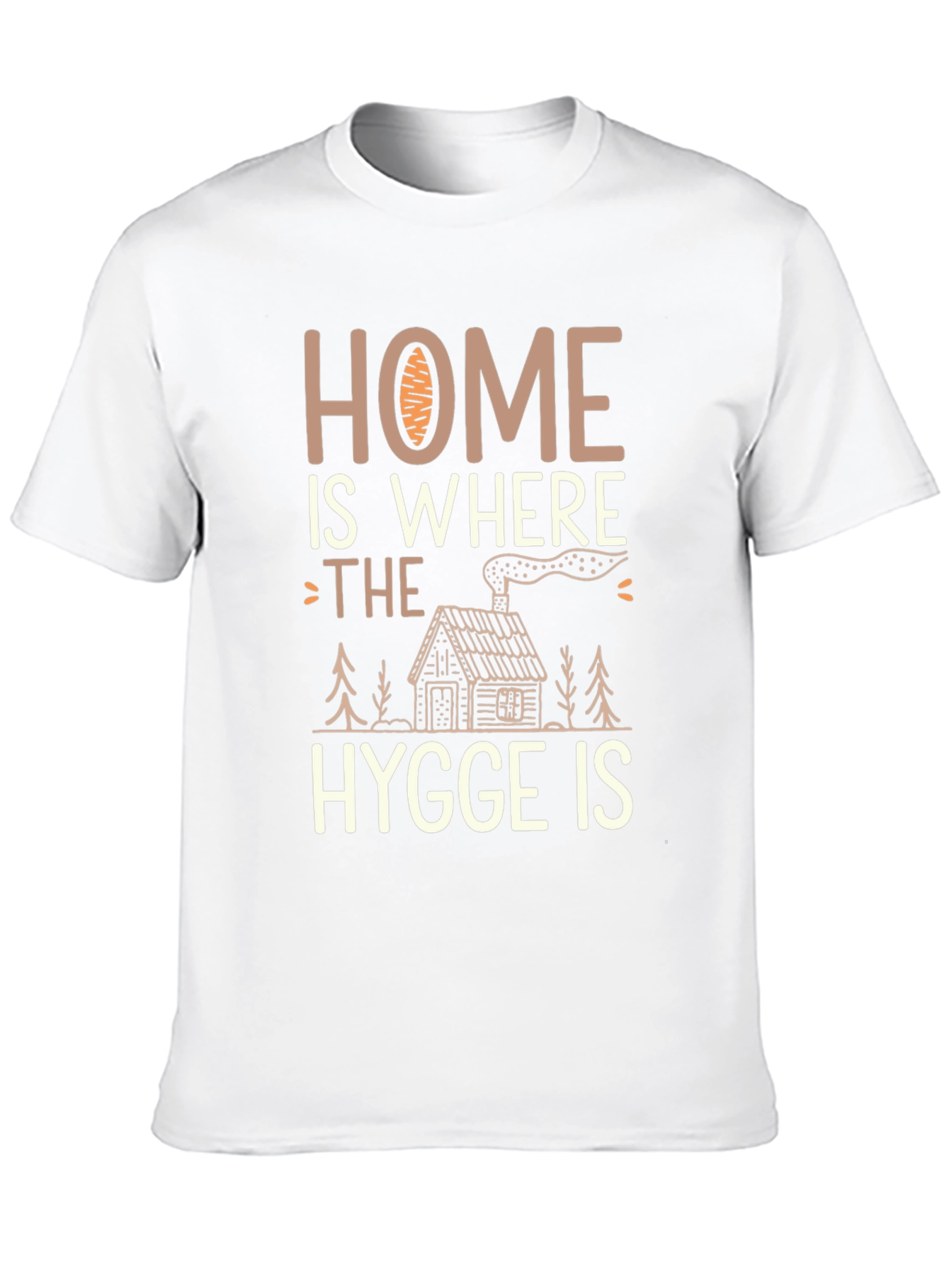 Black Home Is Where The Hygge Is T-Shirt view 10
