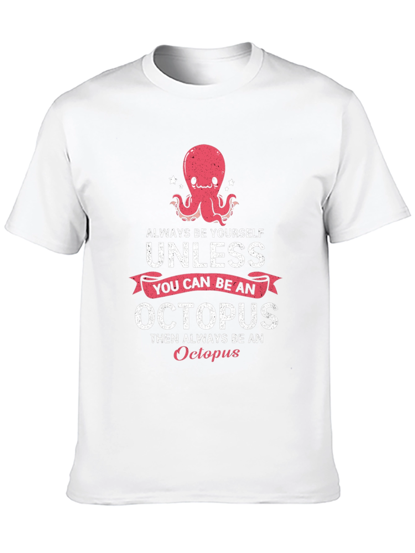 Black Funny Octopus Graphic T-Shirt view 10