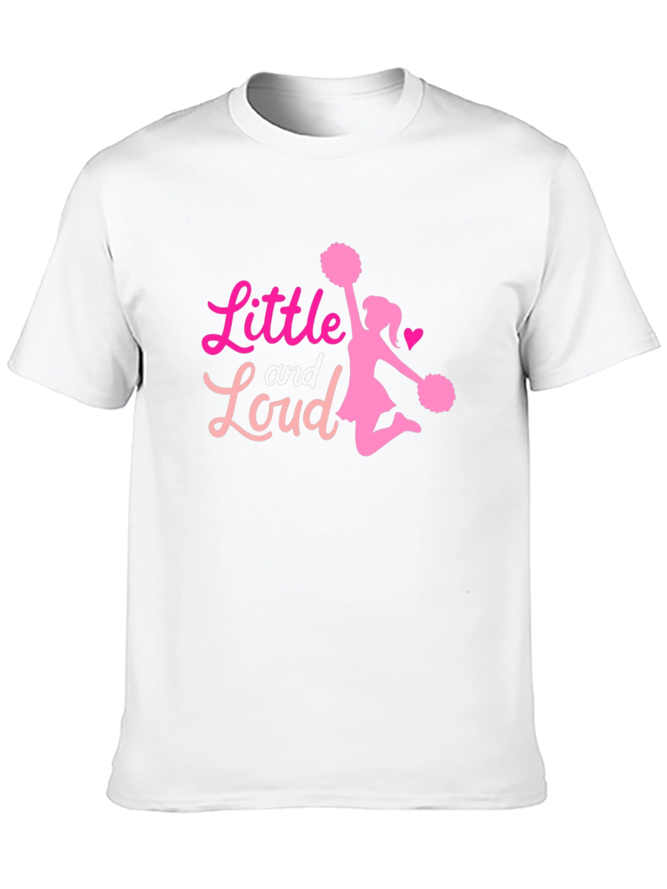 Black Little and Loud Cheerleader T-Shirt - Black view 10