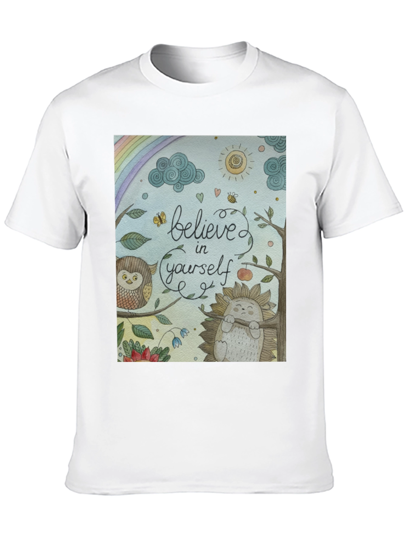 Black Believe in Yourself T-Shirt - Positive Vibes view 10