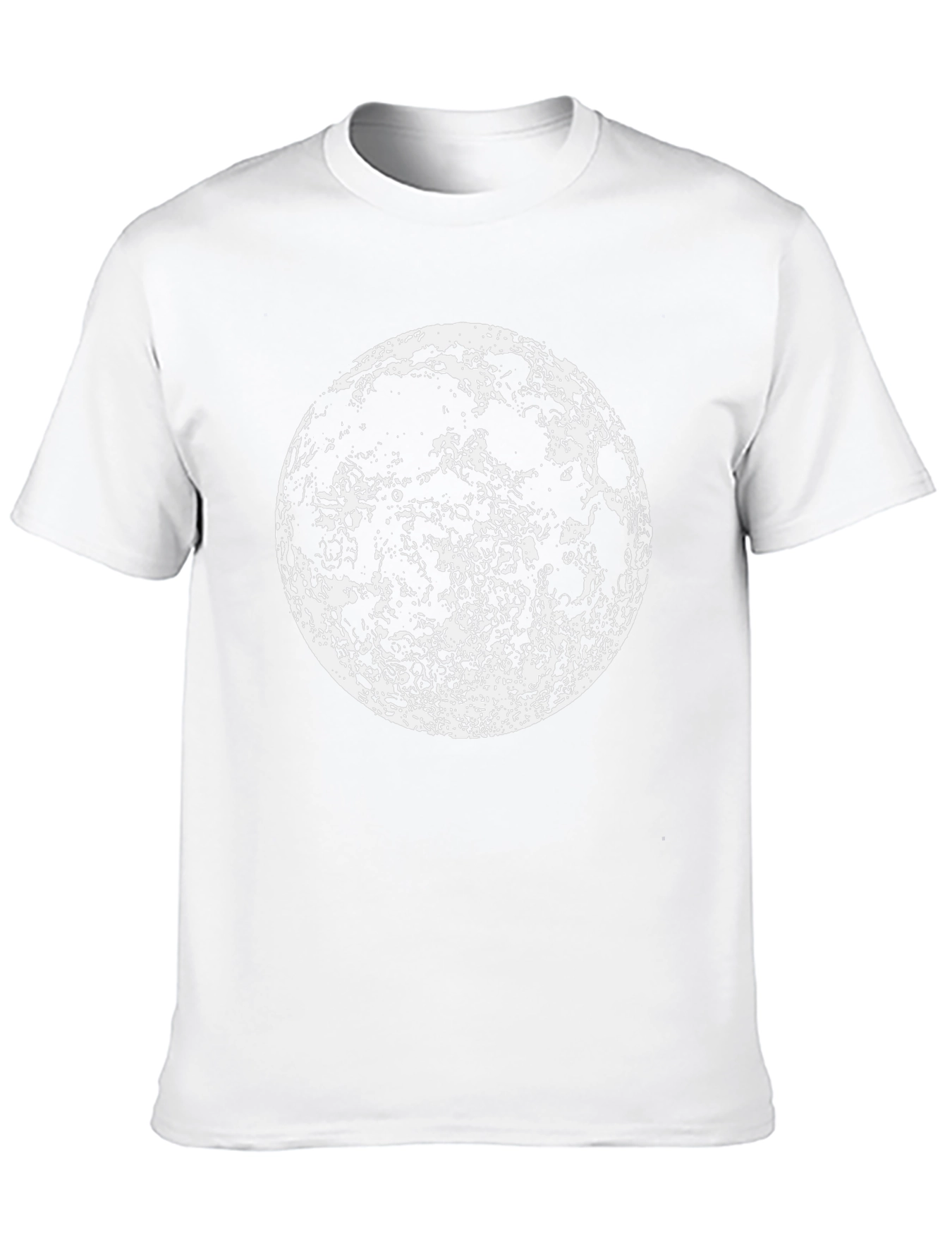 Black Lunar Phase Graphic Tee - Black Cotton Moon Print view 10