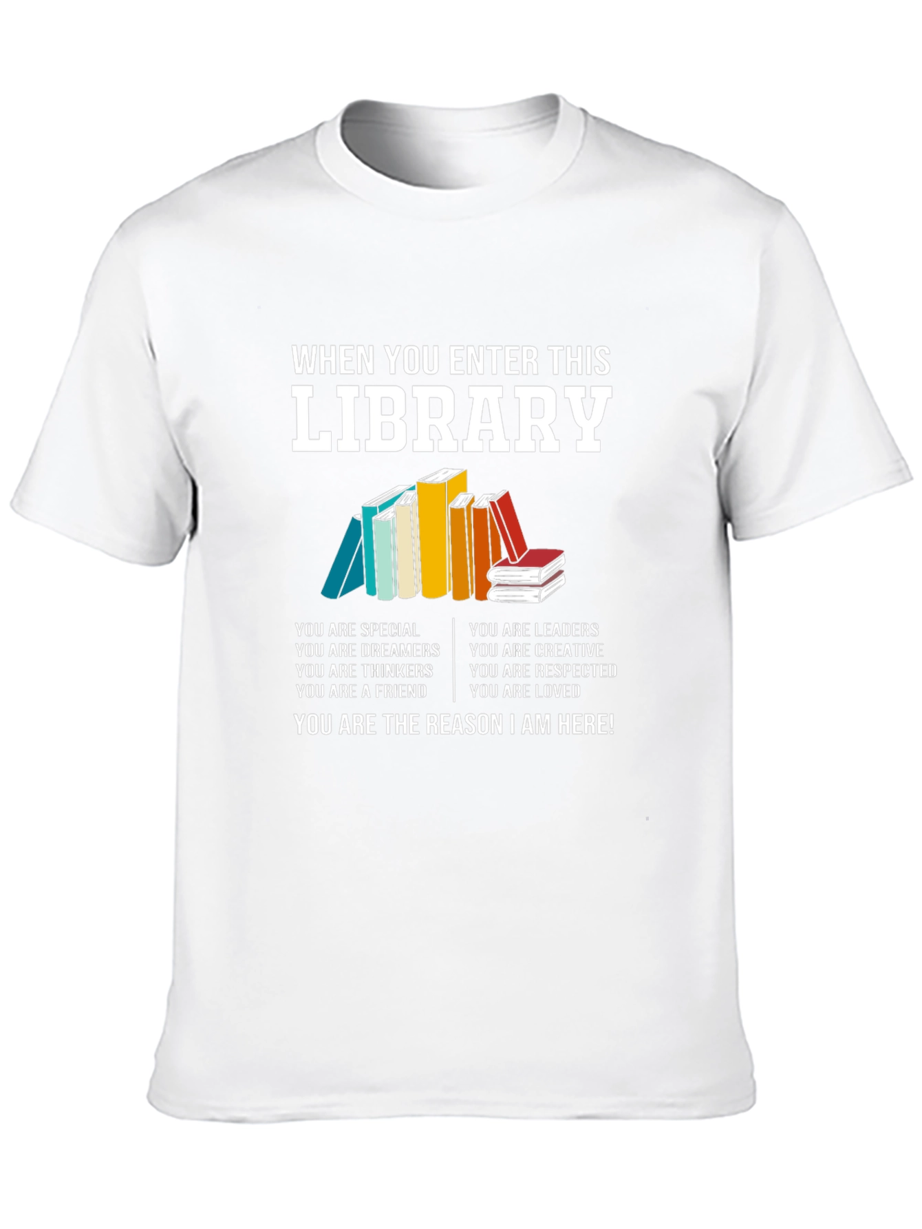 Black Library Lover T-Shirt - Bookworm Apparel view 10