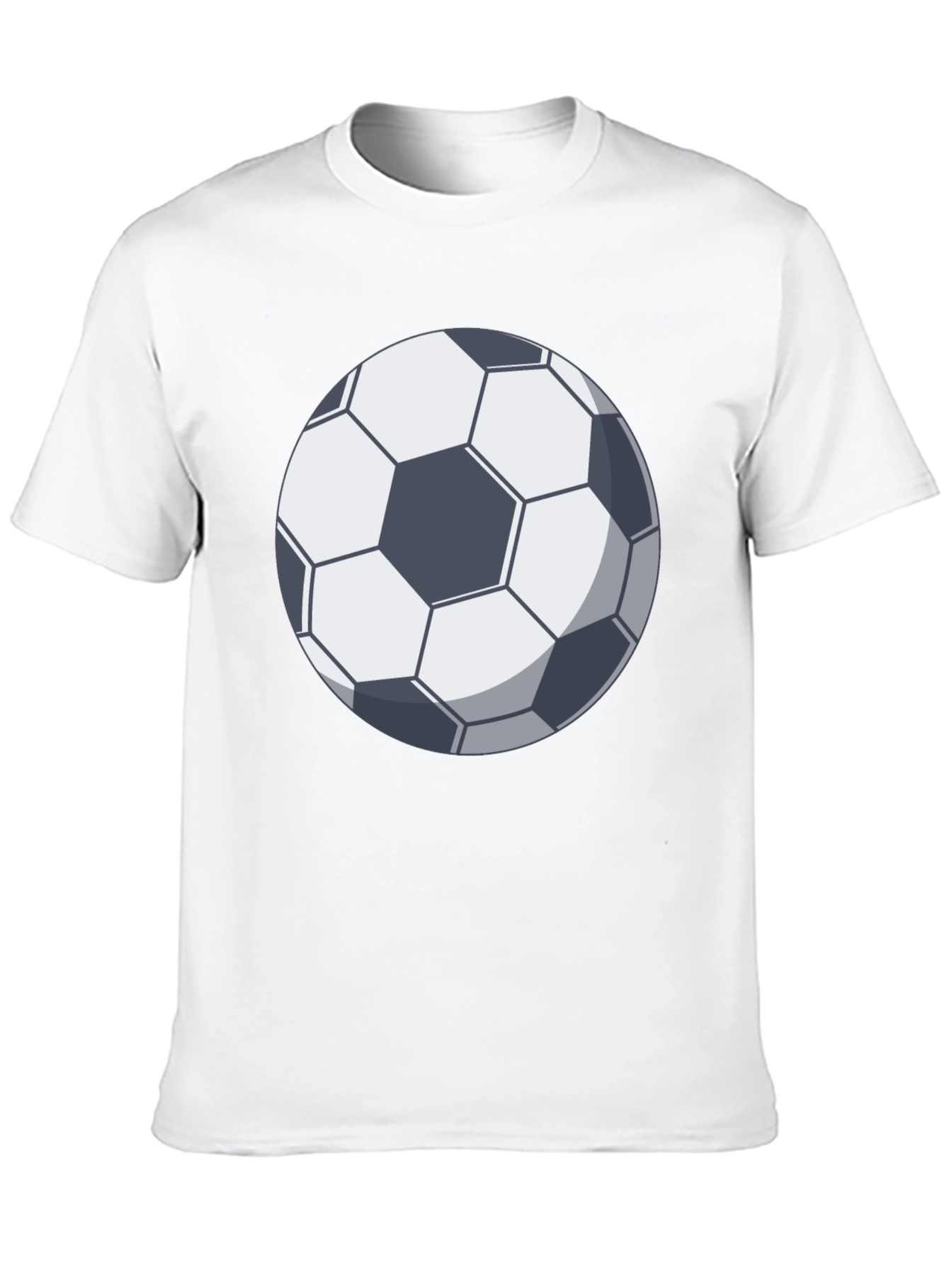 Black Soccer Ball Graphic T-Shirt - Black Cotton Tee view 10