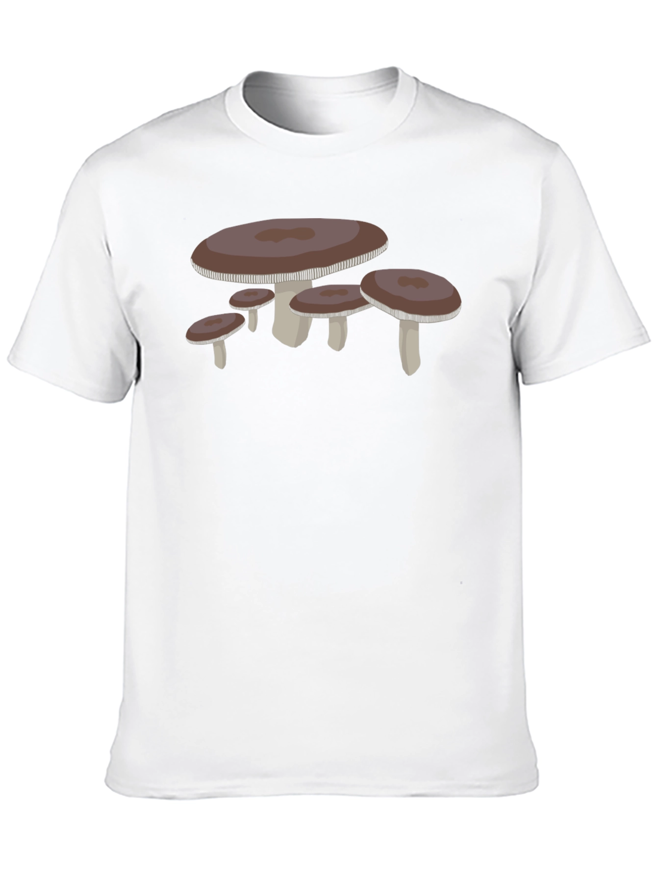 Black Mushroom Graphic Tee - Unique Nature Lover's T-Shirt view 10