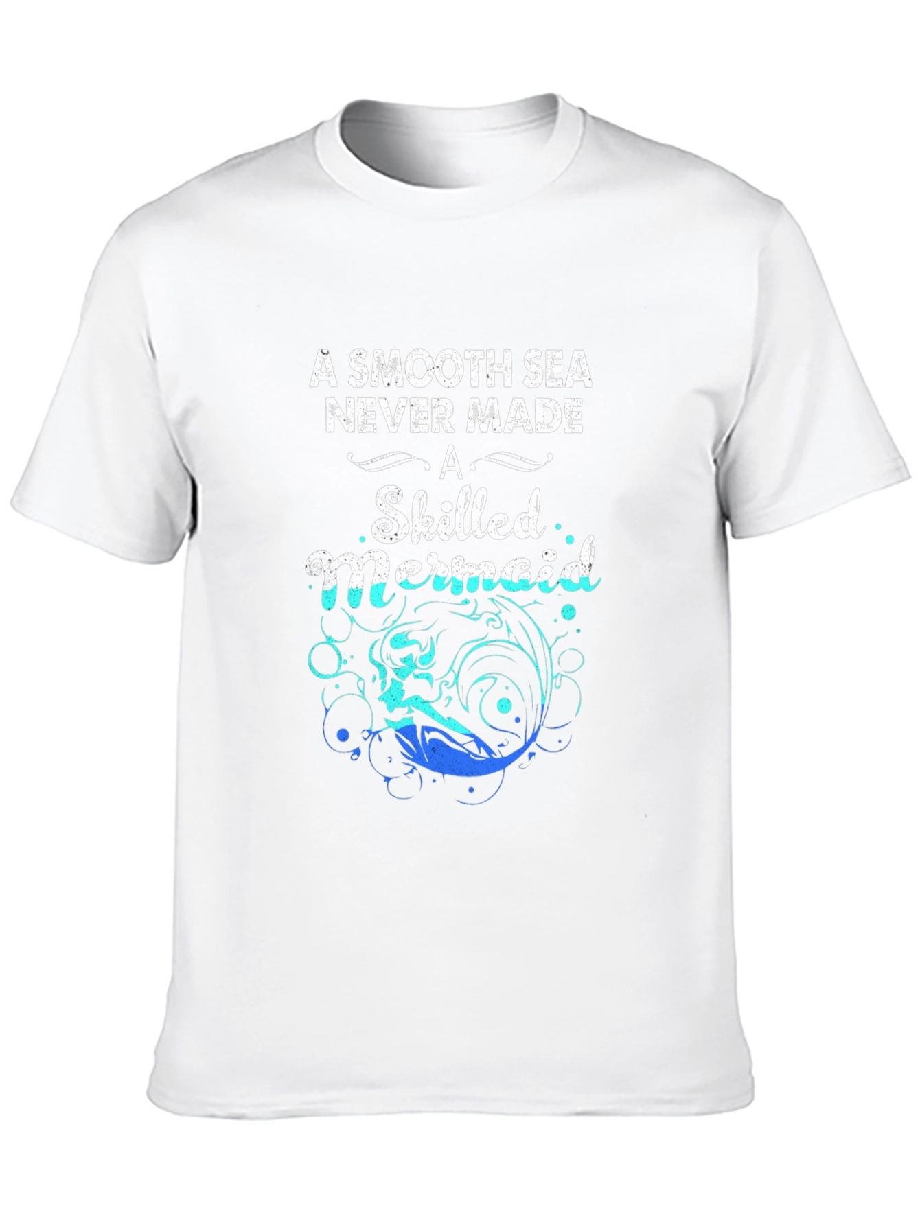 Mermaid Graphic T-Shirt: Smooth Seas, Skilled Mermaid - 10
