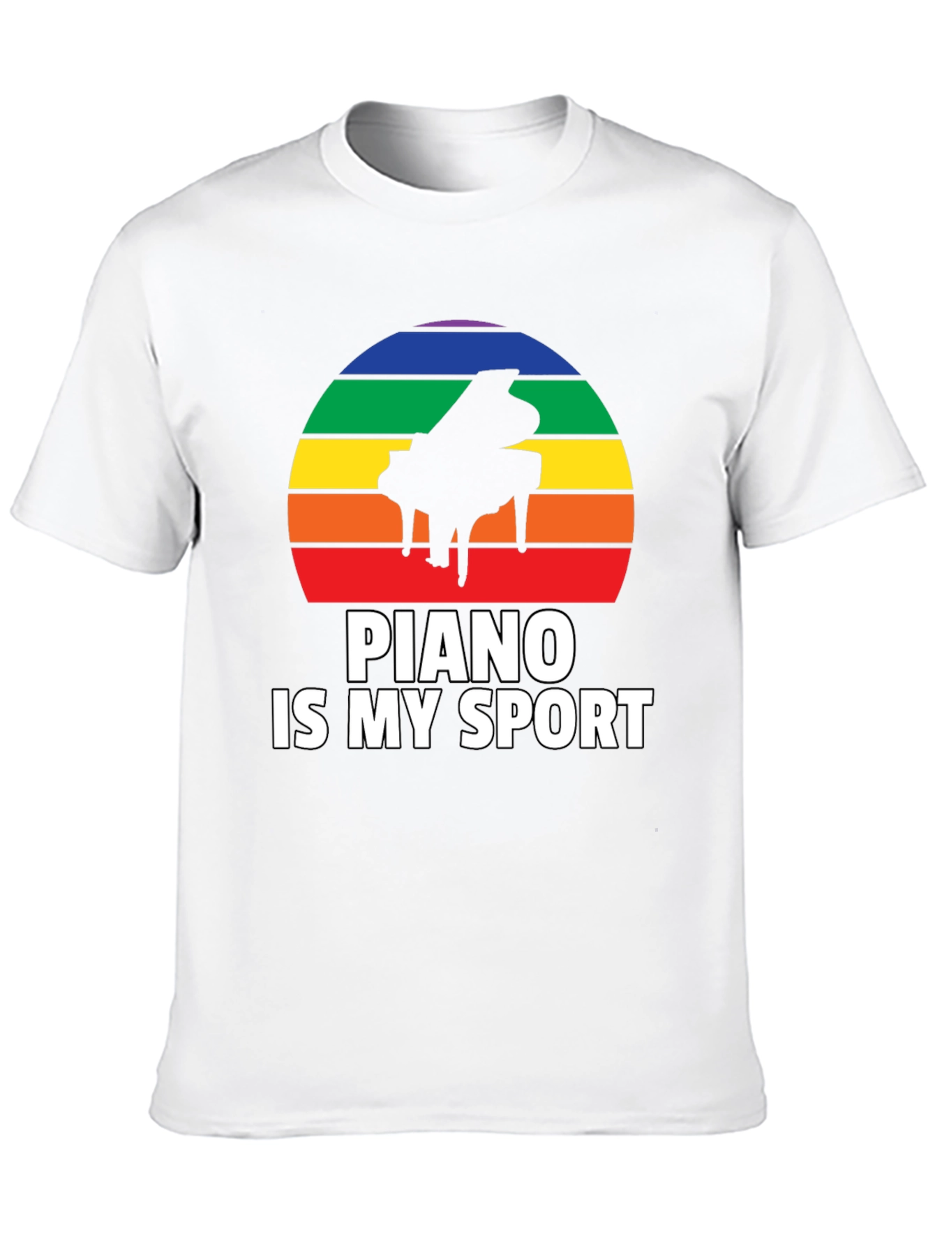 Black Piano Is My Sport Graphic Tee view 10