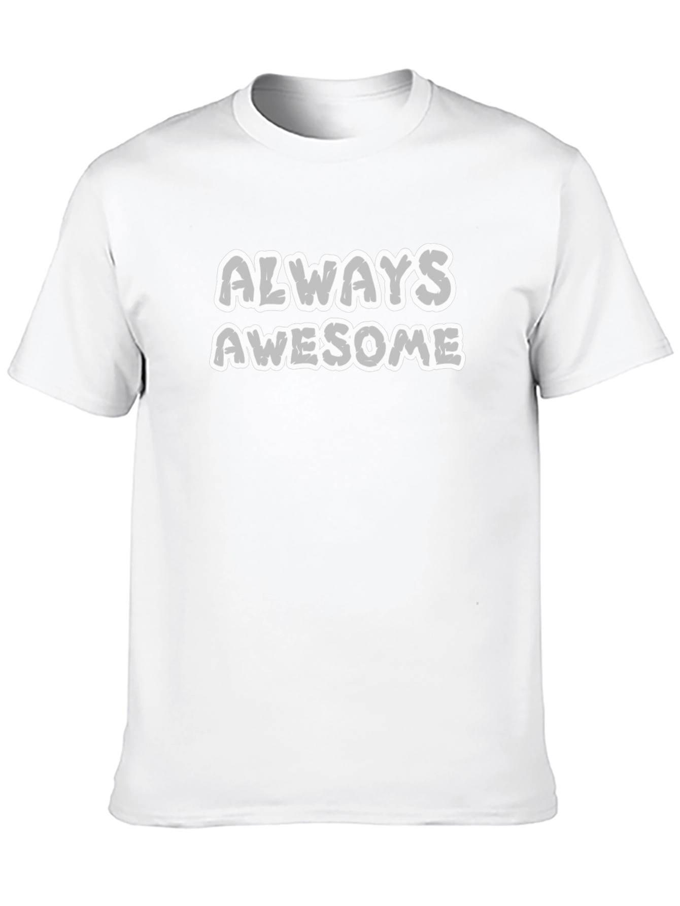 Black Always Awesome Black Graphic T-Shirt for Men view 10