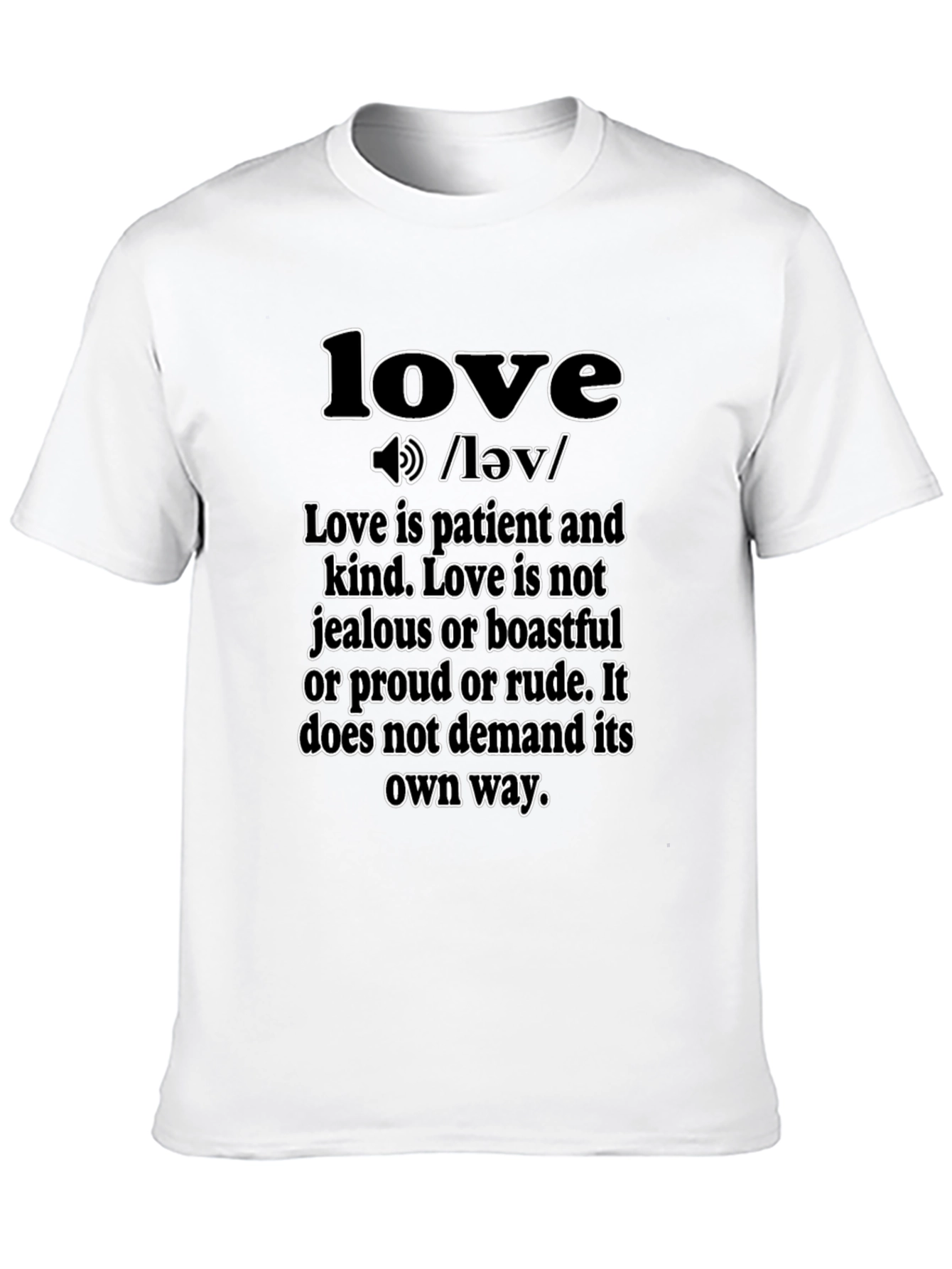 Black Love Definition T-Shirt - Inspirational Graphic Tee view 10