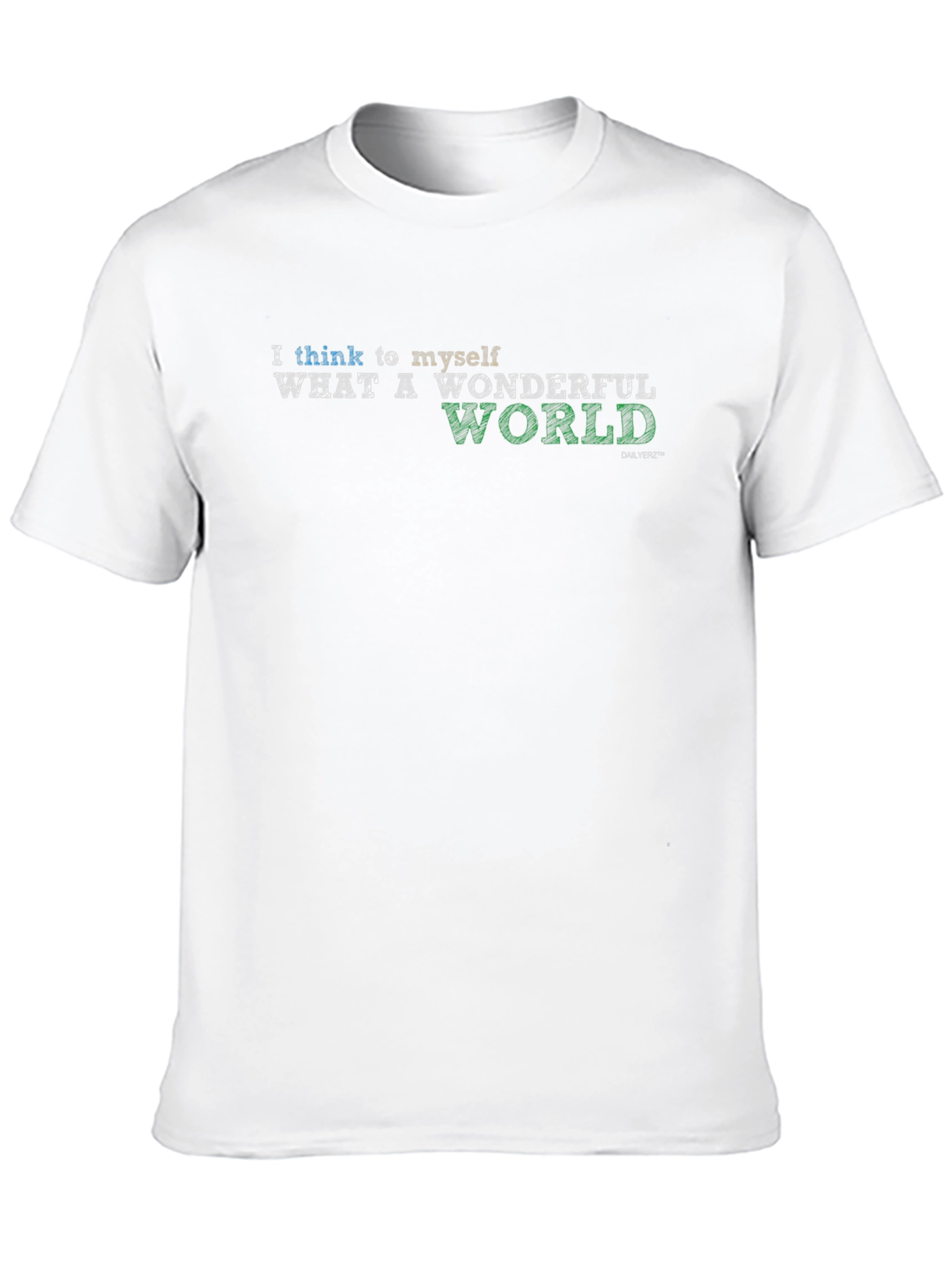 Black Wonderful World Graphic Tee - Soft Cotton Blend view 10
