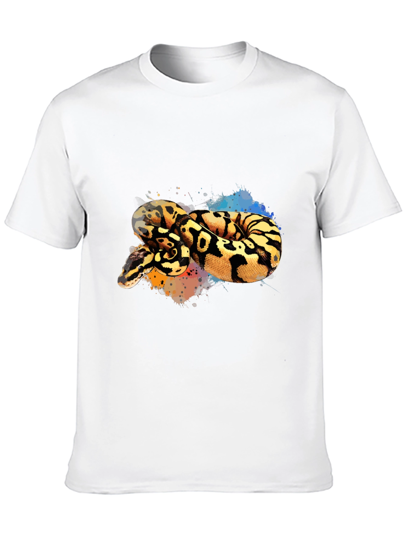 Black Python Snake Graphic Tee - Cool Reptile Design view 10