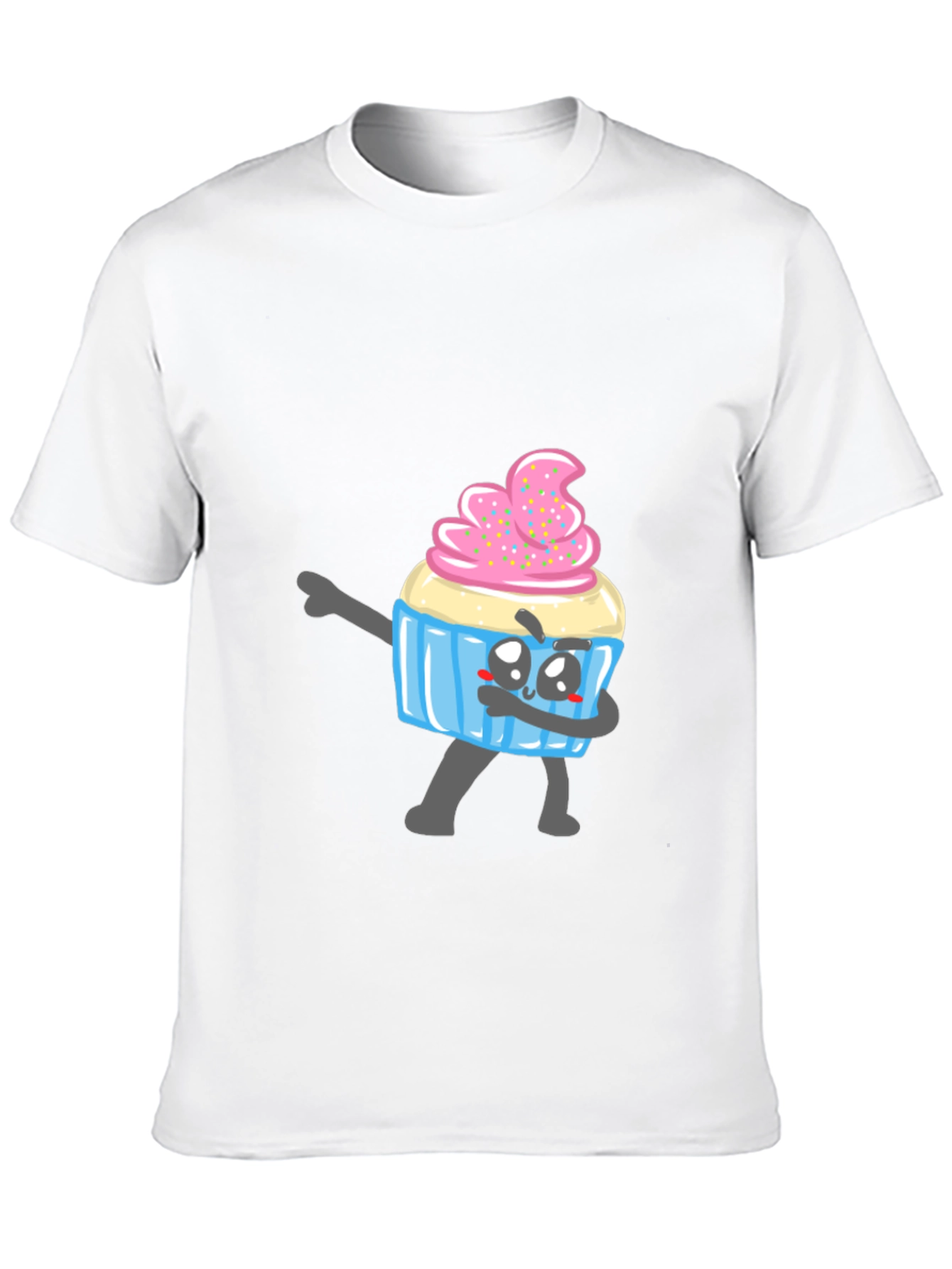 Black Cupcake Dabbing T-Shirt - Novelty Graphic Tee view 10