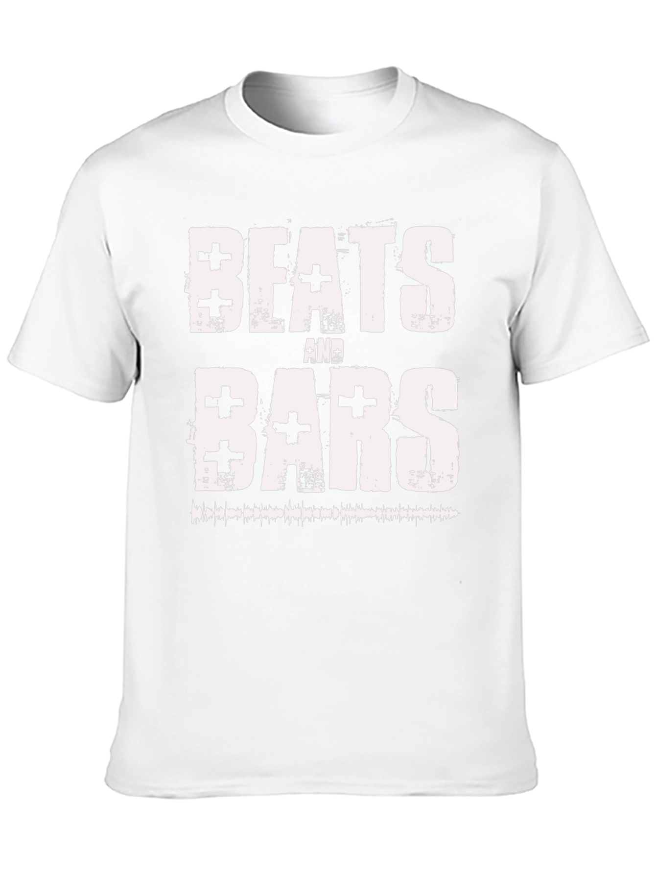 Black Beats and Bars Graphic Tee - Cool Music Lover T-Shirt view 10