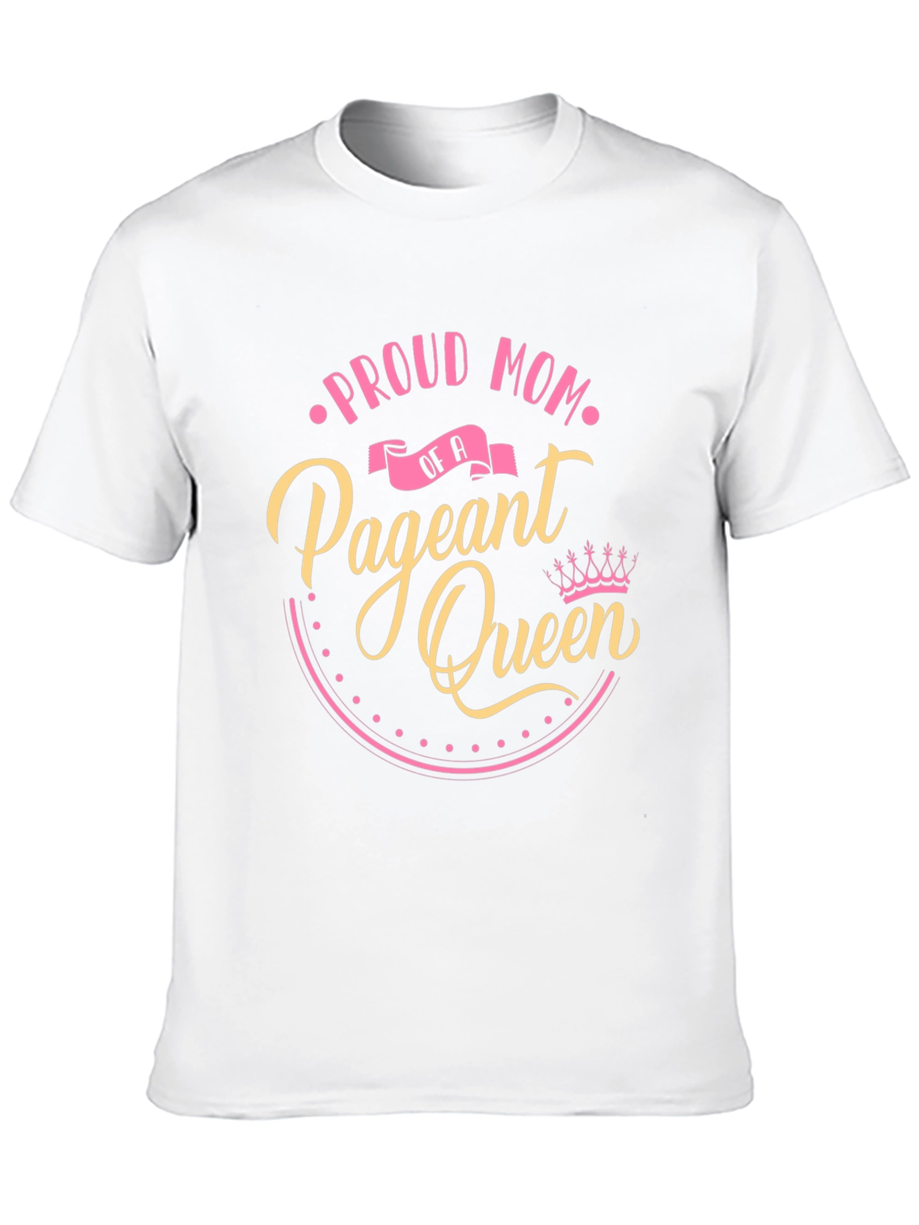 Black Proud Mom of a Pageant Queen Black T-Shirt view 10