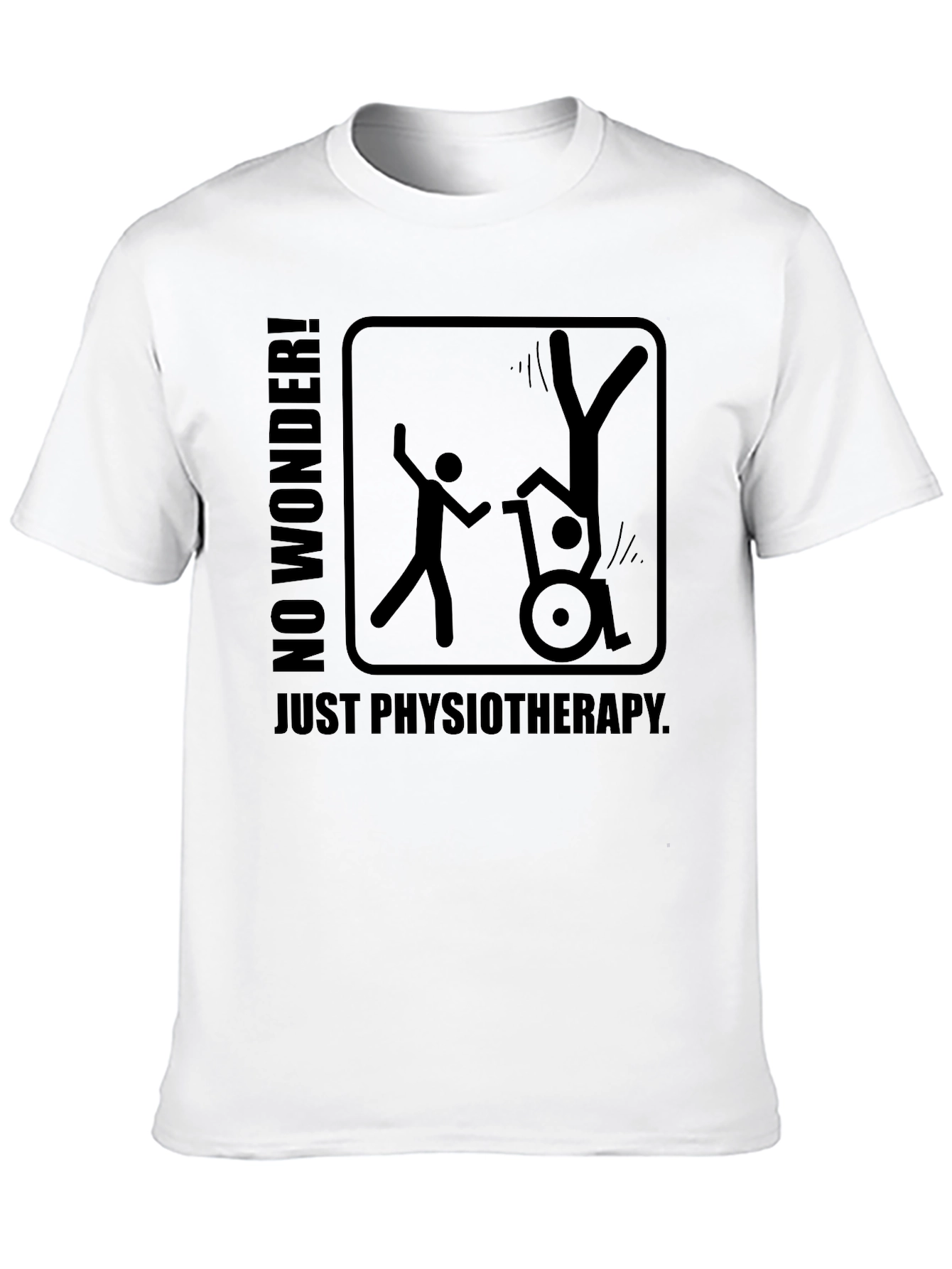 Black Physiotherapy Humor T-Shirt - Funny Graphic Tee view 10