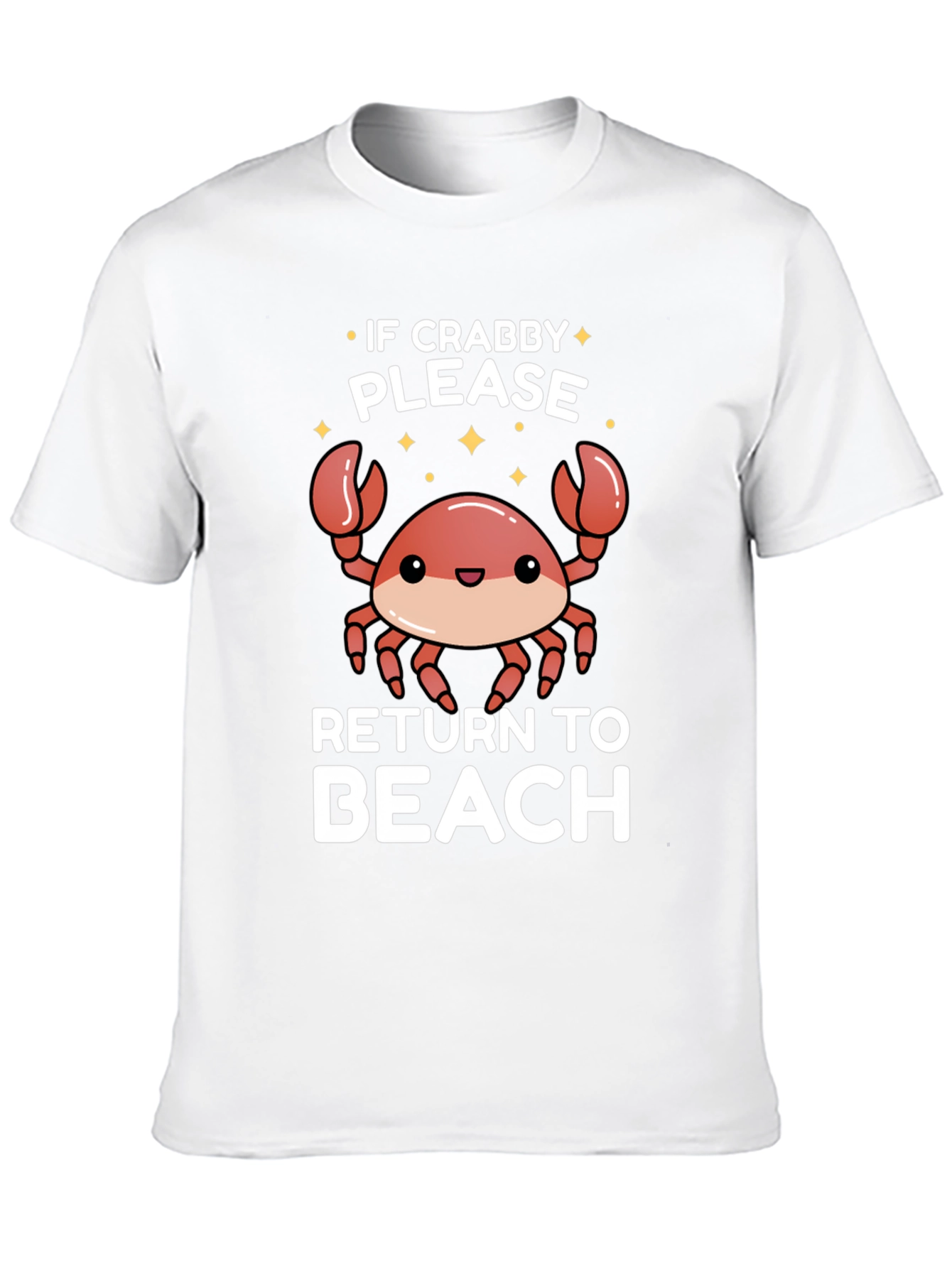 Black If Crabby Please Return To Beach T-Shirt view 10
