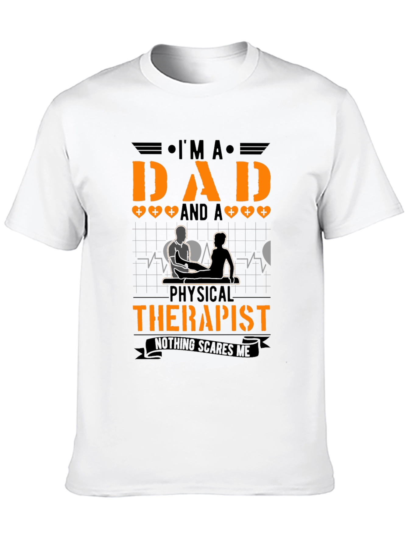 Black Dad Physical Therapist T-Shirt view 10