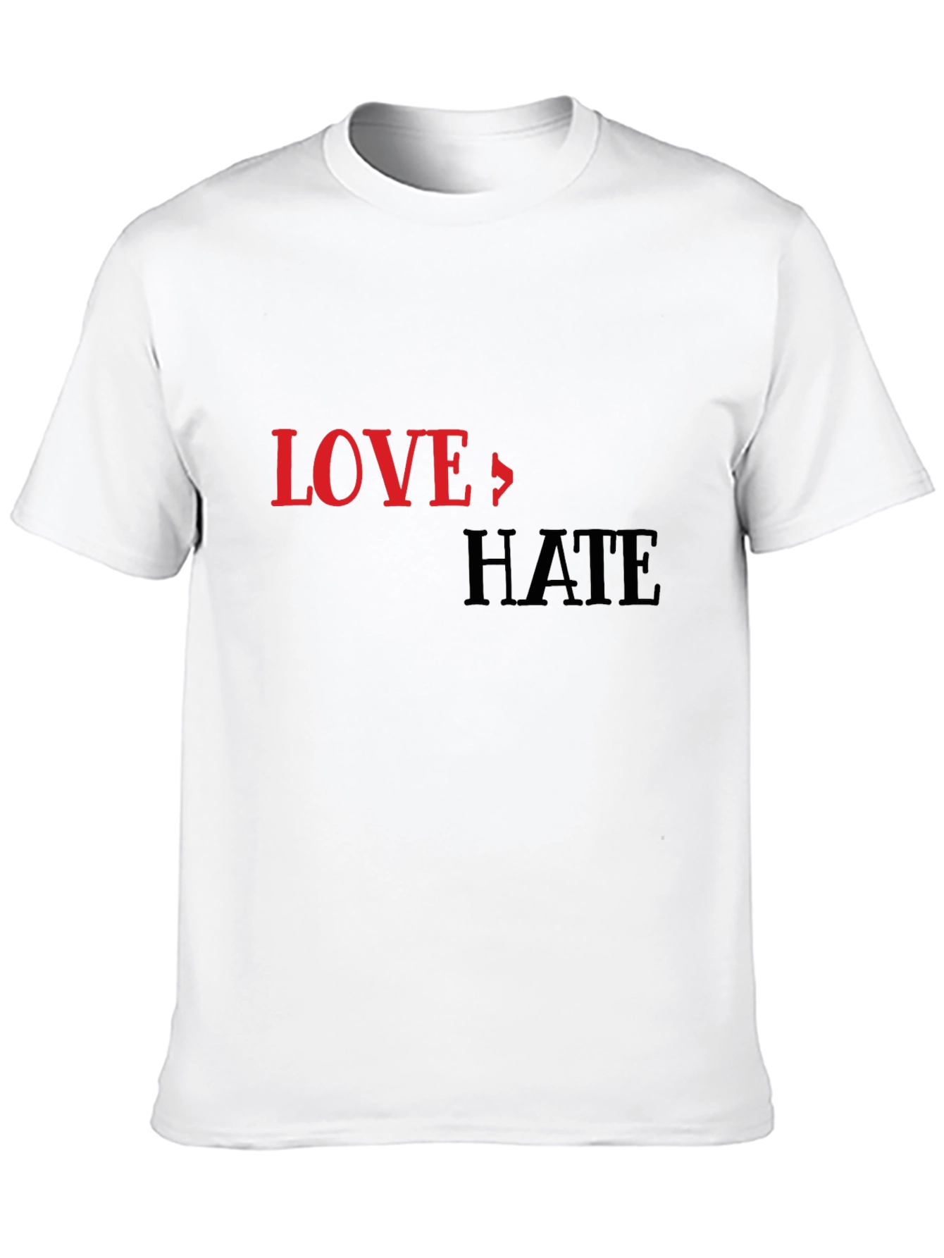 Black Love To Hate Graphic Print T-Shirt view 10