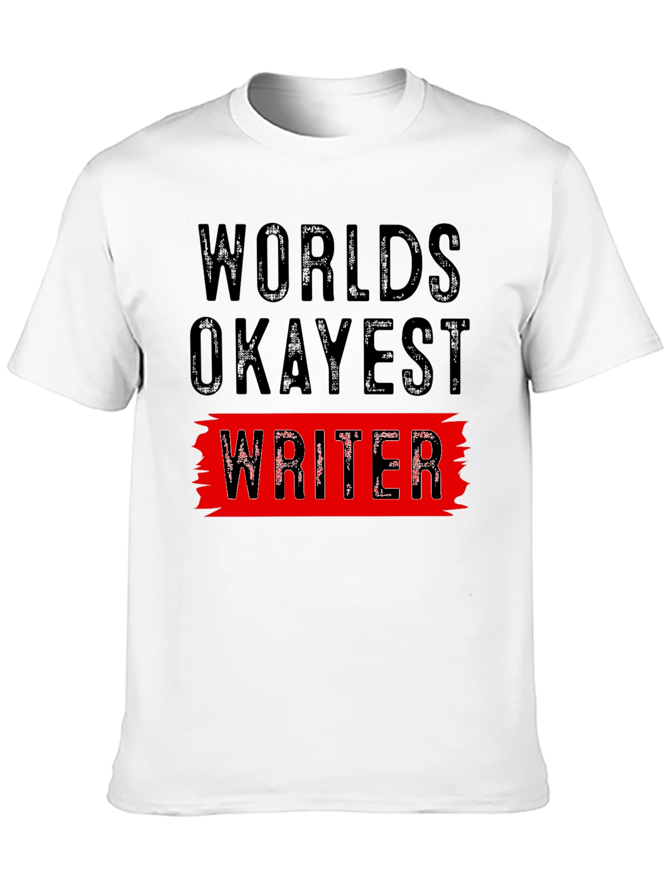 Black World's Okayest Writer Graphic Tee view 10