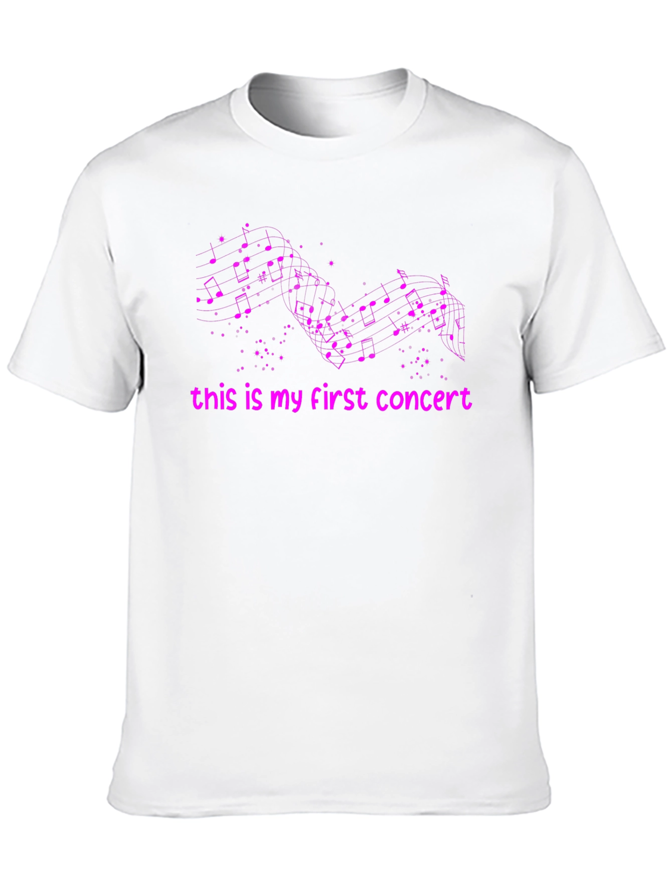 Black First Concert Music Note T-Shirt view 10