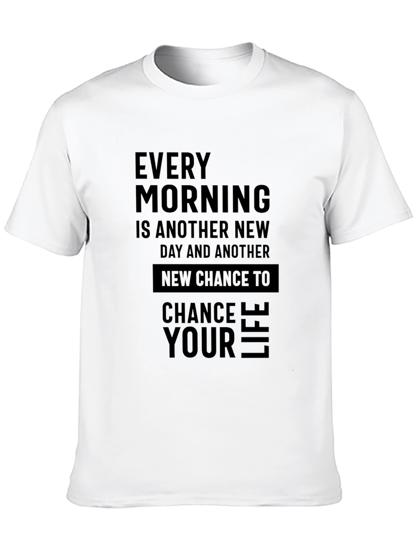 Black Inspirational Men's Black T-Shirt view 10