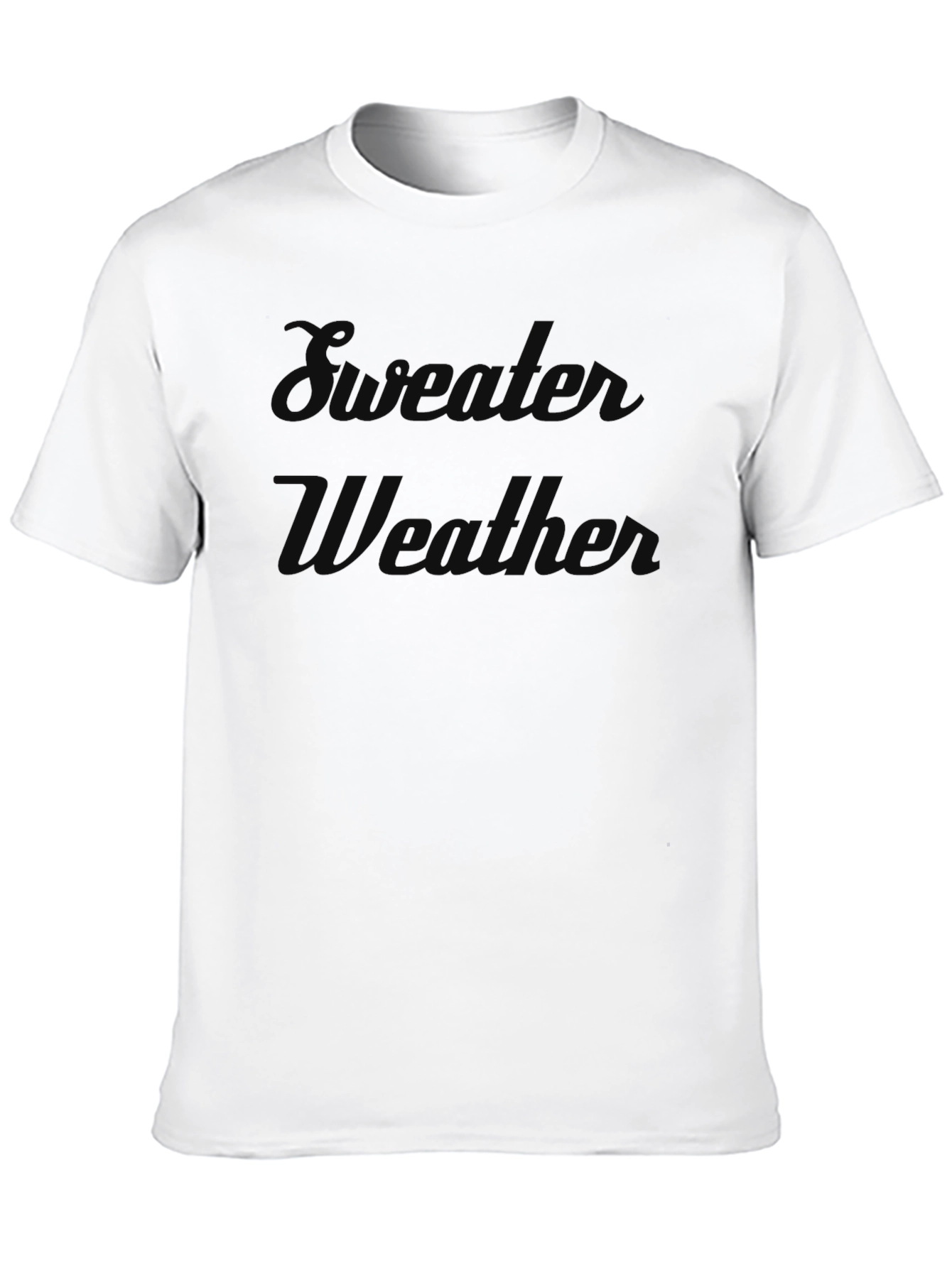 Black Sweater Weather Graphic Tee - Trendy Unisex T-Shirt view 10
