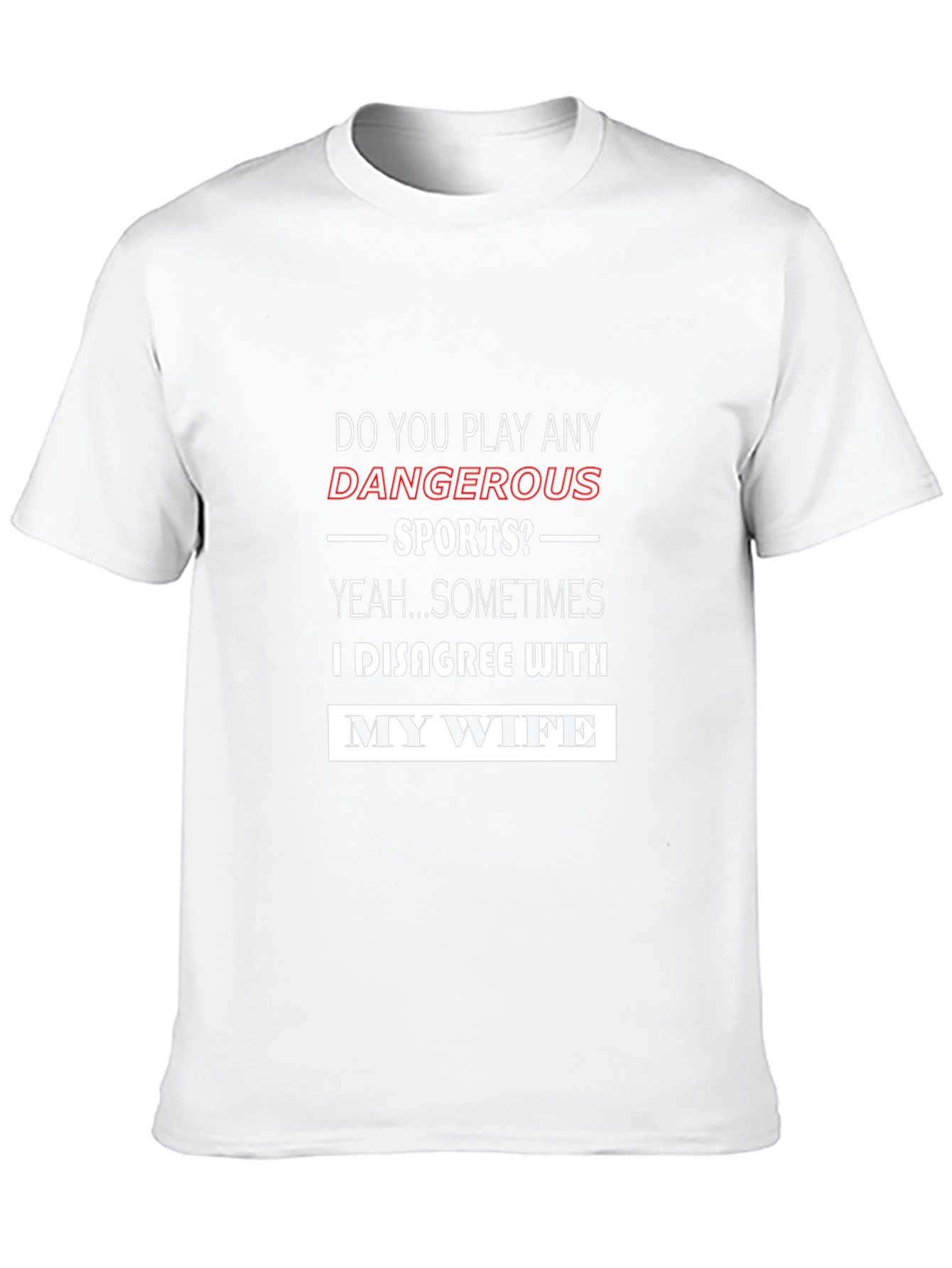 Black Humorous "Dangerous Sports" Graphic Tee view 10